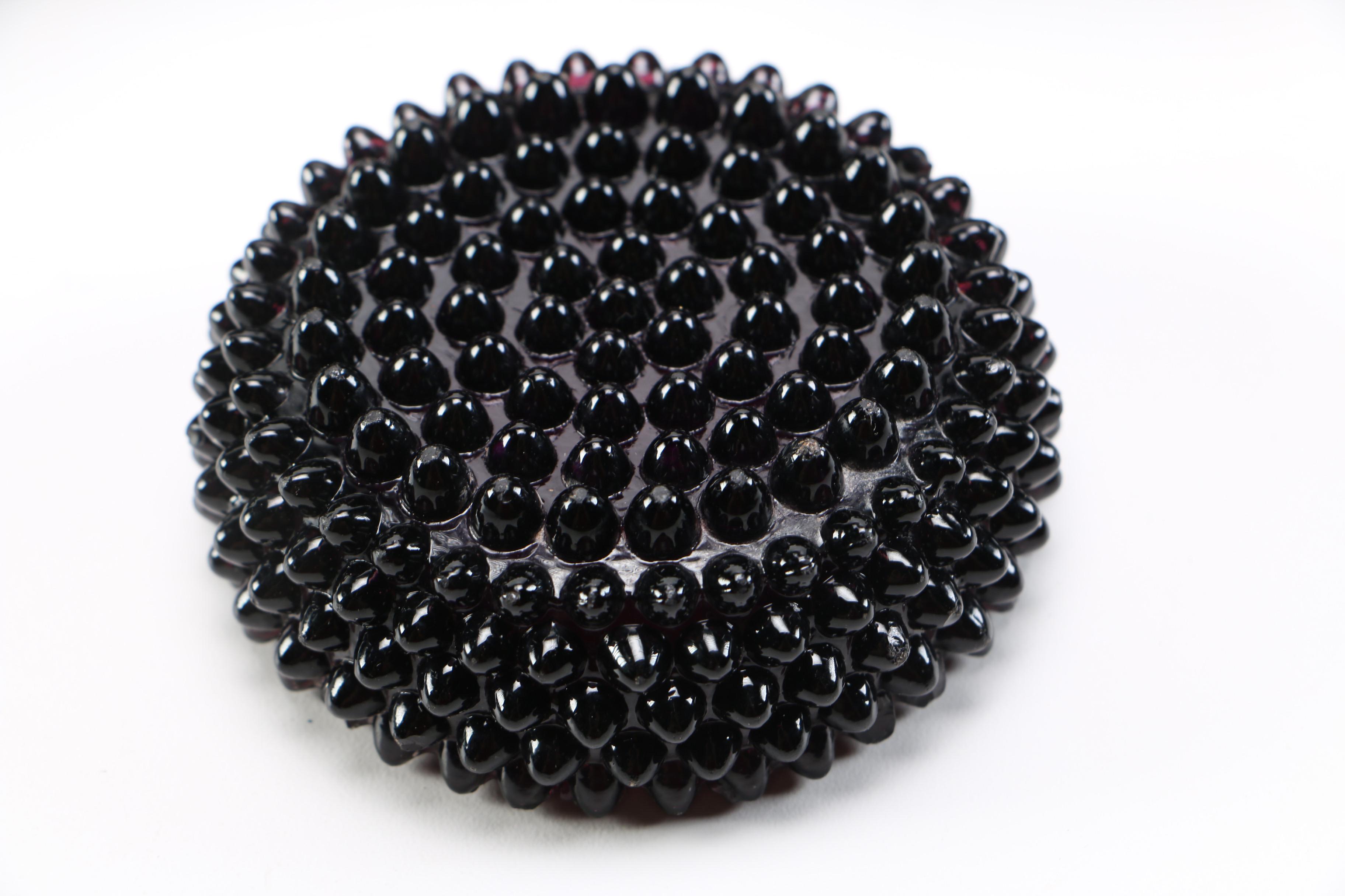 Tiara Exclusives Pressed Black Amethyst Glass Circa 1970