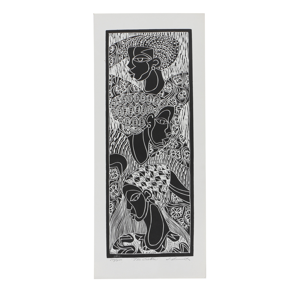 James Denmark Limited Edition Lithograph on Paper "The Sisters"