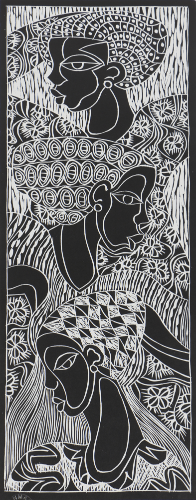 James Denmark Limited Edition Lithograph on Paper "The Sisters"