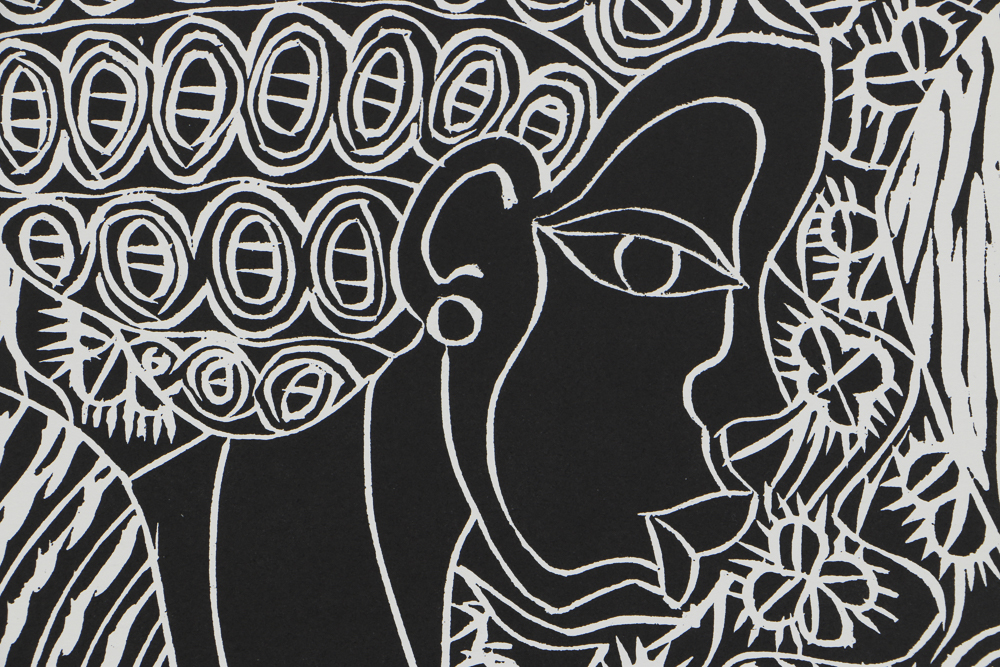 James Denmark Limited Edition Lithograph on Paper "The Sisters"