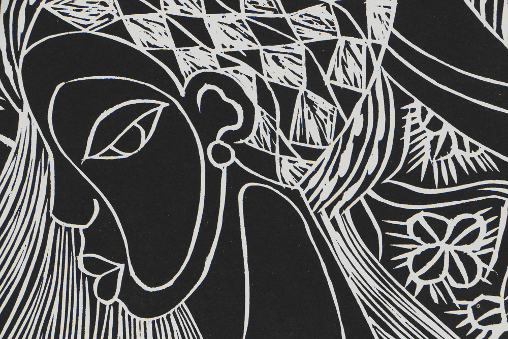 James Denmark Limited Edition Lithograph on Paper "The Sisters"