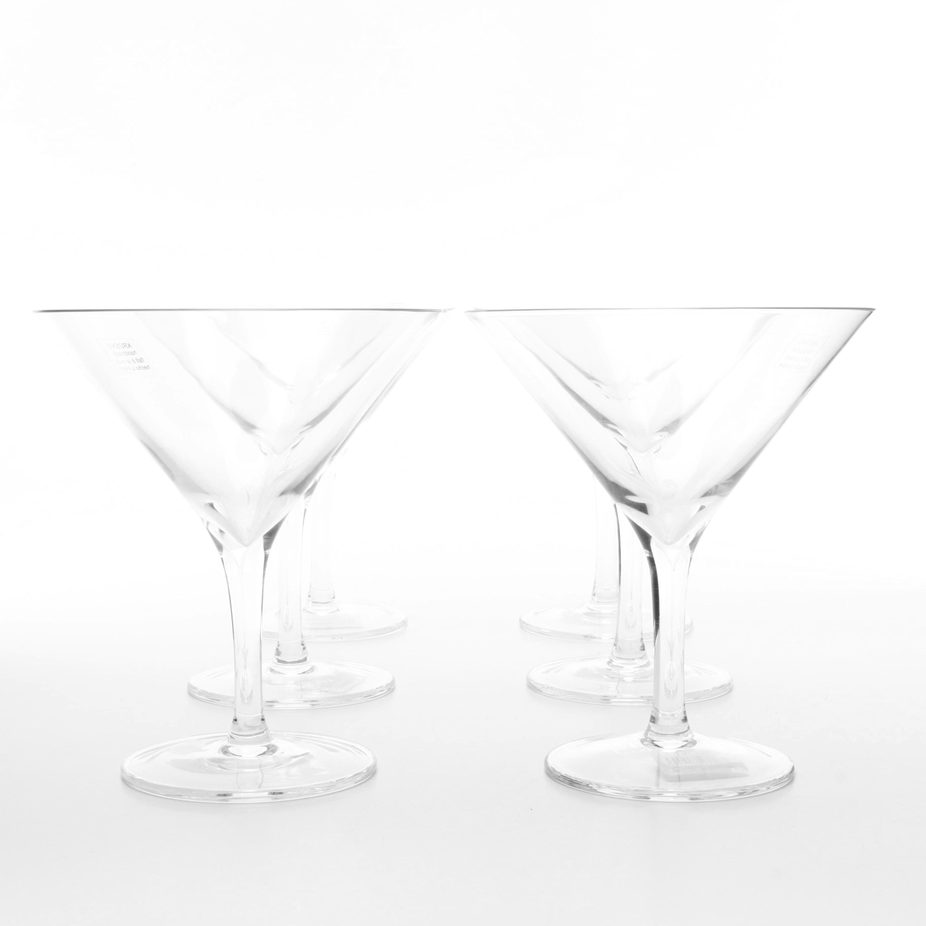 Krosno Handmade "True" Martini Glass Set