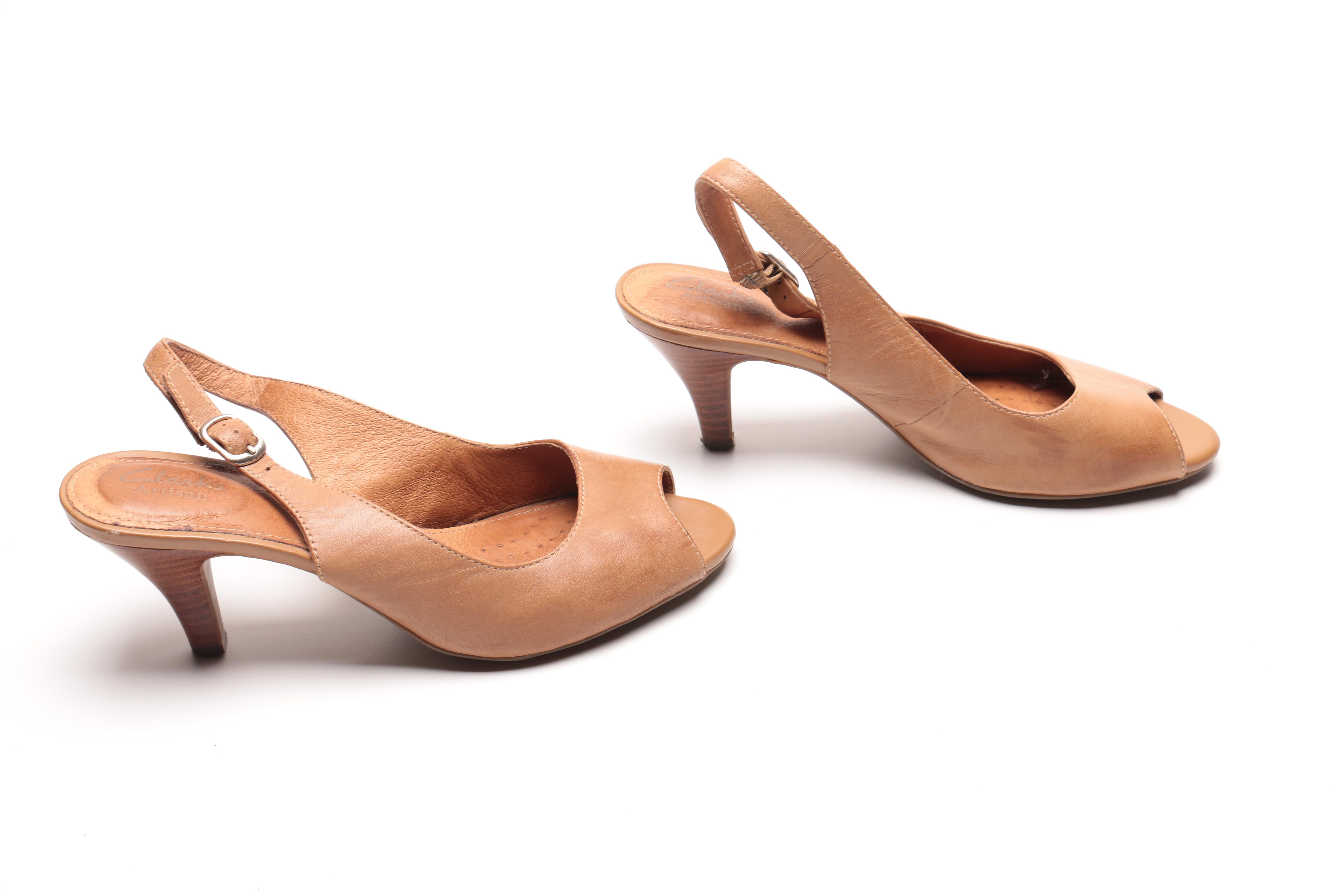 Clarks Artisan "Cynthia Fest" Peep Toe Heels