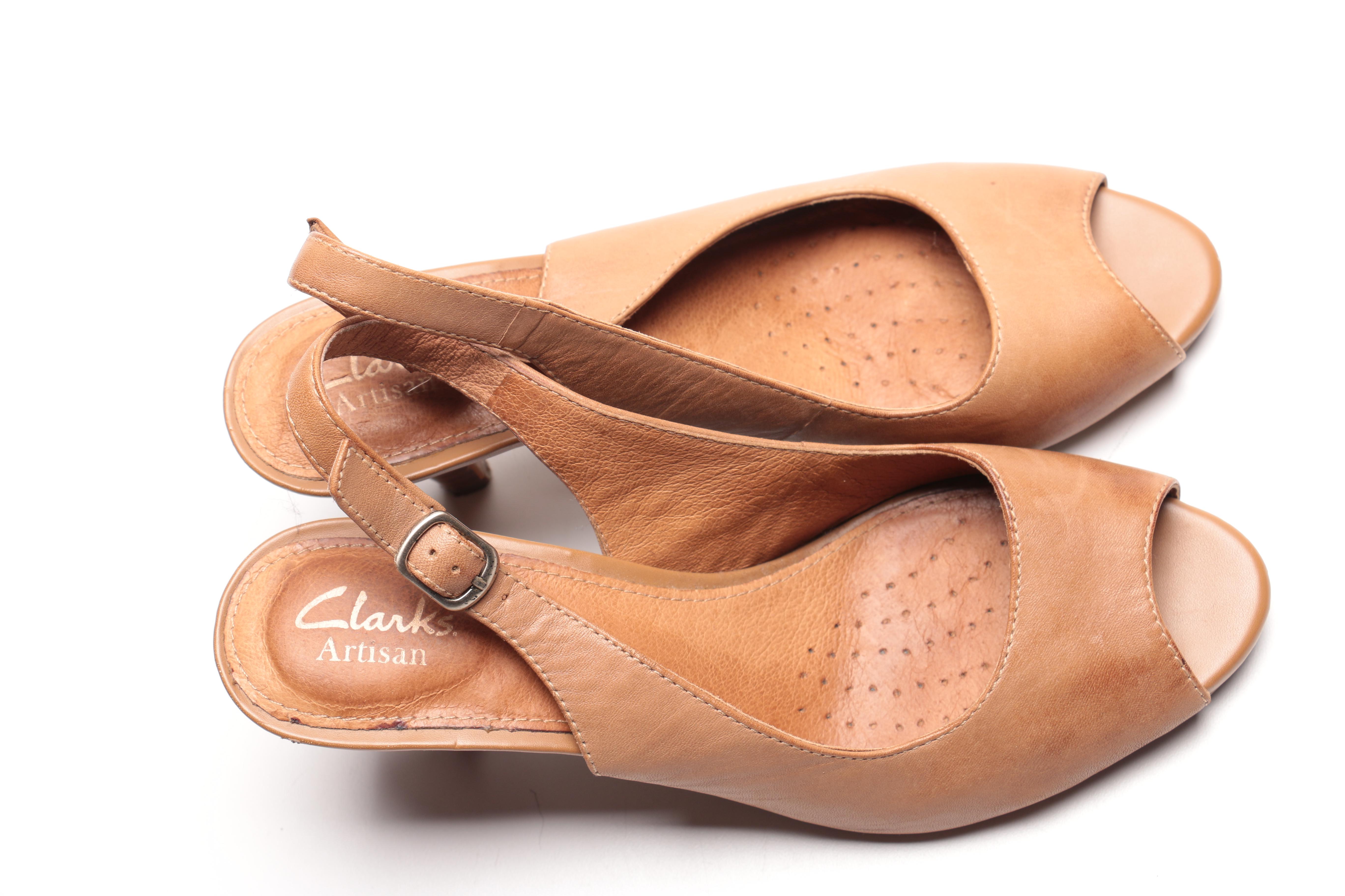 Clarks Artisan "Cynthia Fest" Peep Toe Heels