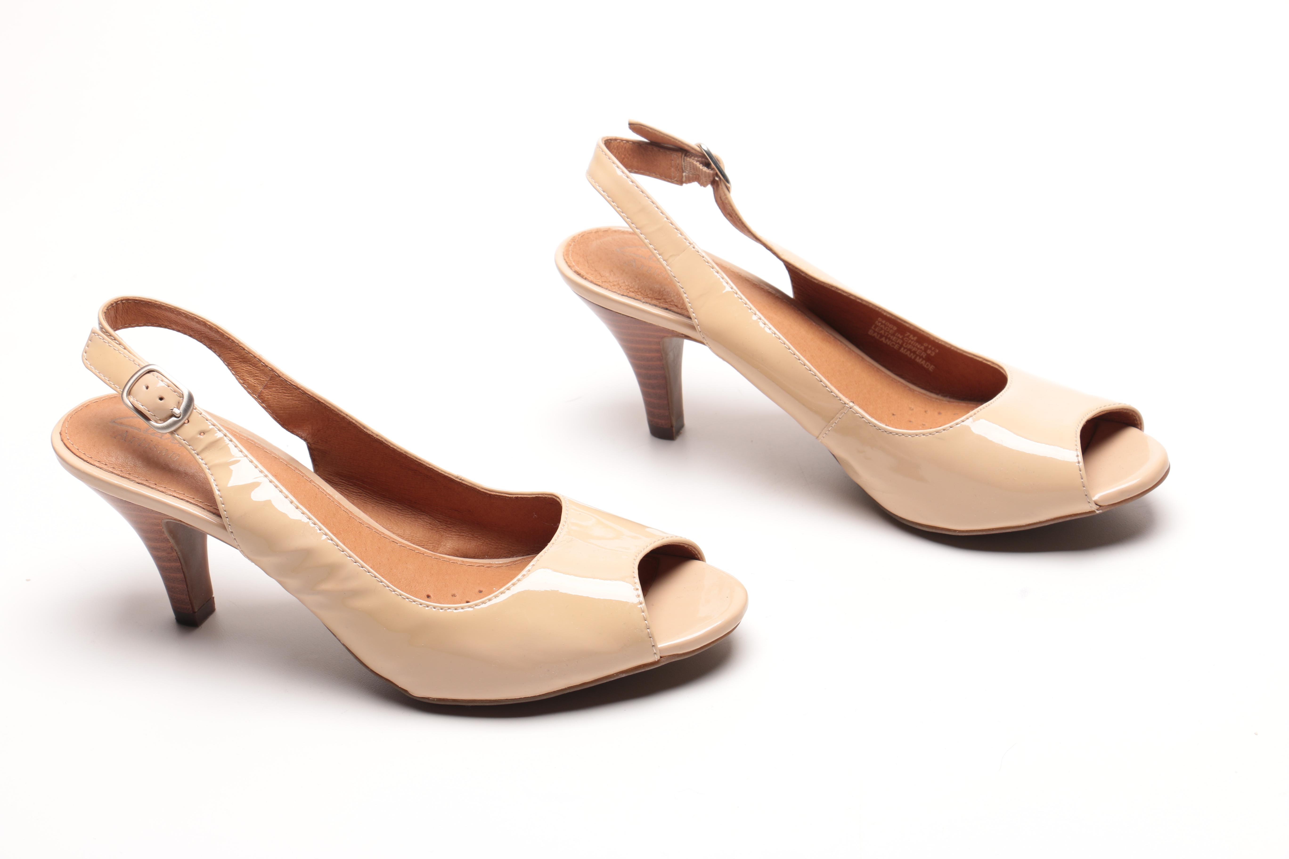 Clarks Artisan "Cynthia Fest" Peep Toe Heels