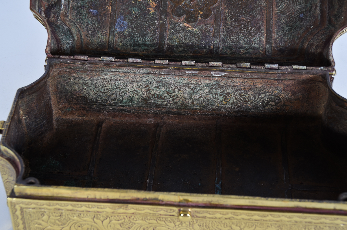 Antique Brass and Cooper Trinket Box