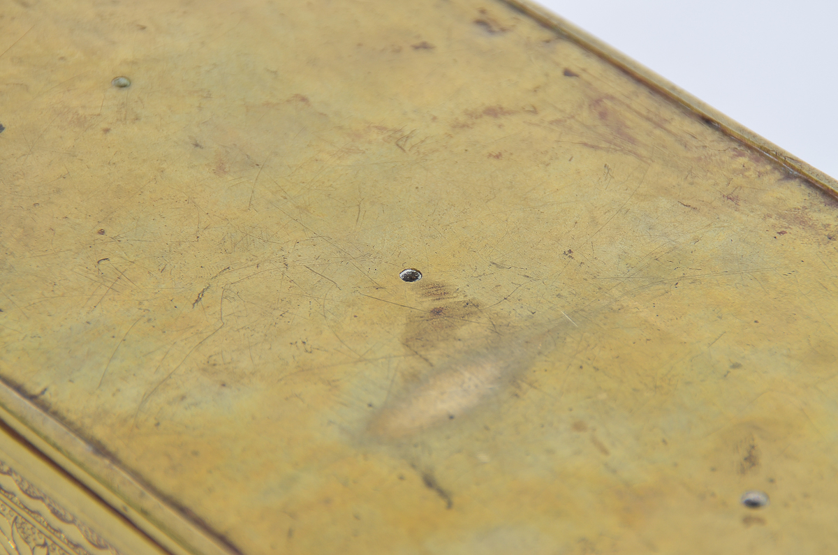 Antique Brass and Cooper Trinket Box