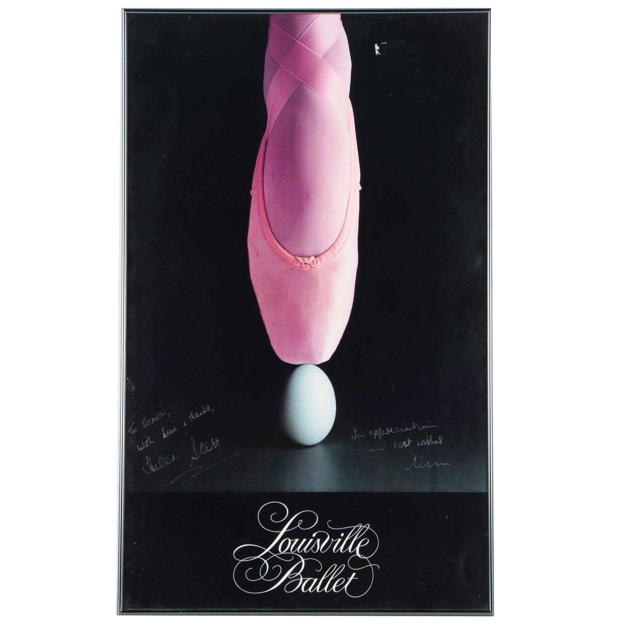 Signed "Louisville Ballet" Poster by Helen Starr and Alun Jones