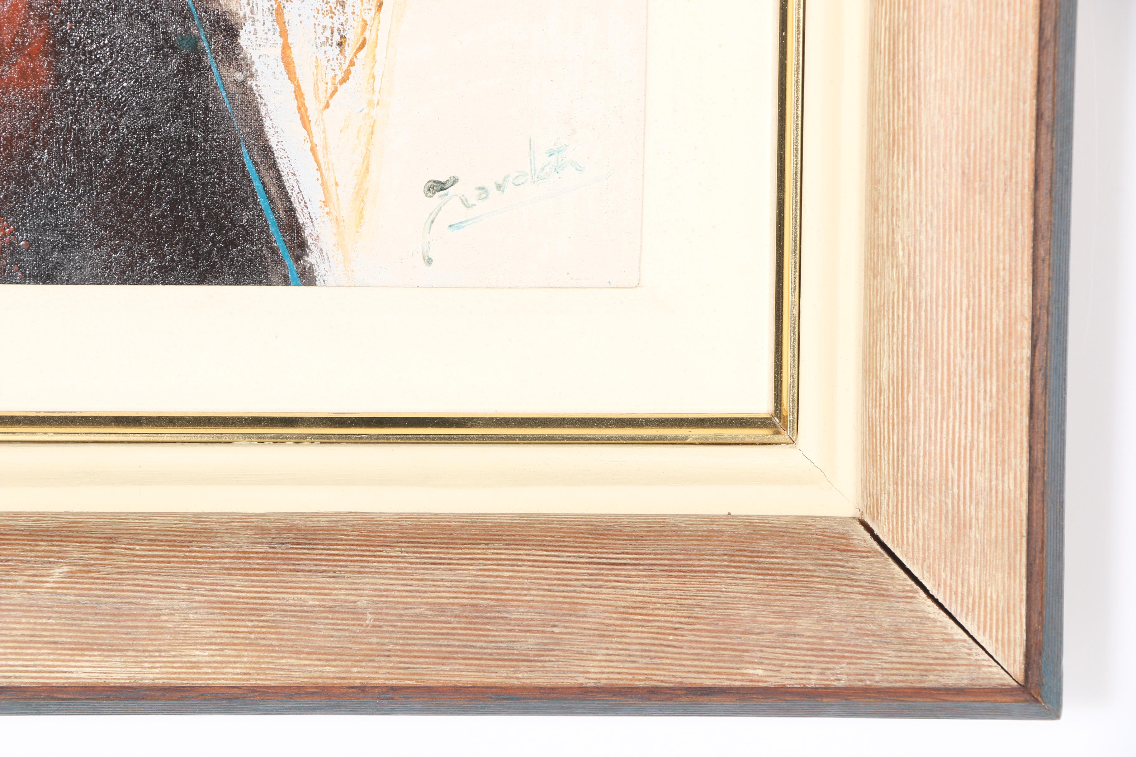 Leonidas Zavaleta Abstract Oil Painting on Canvas