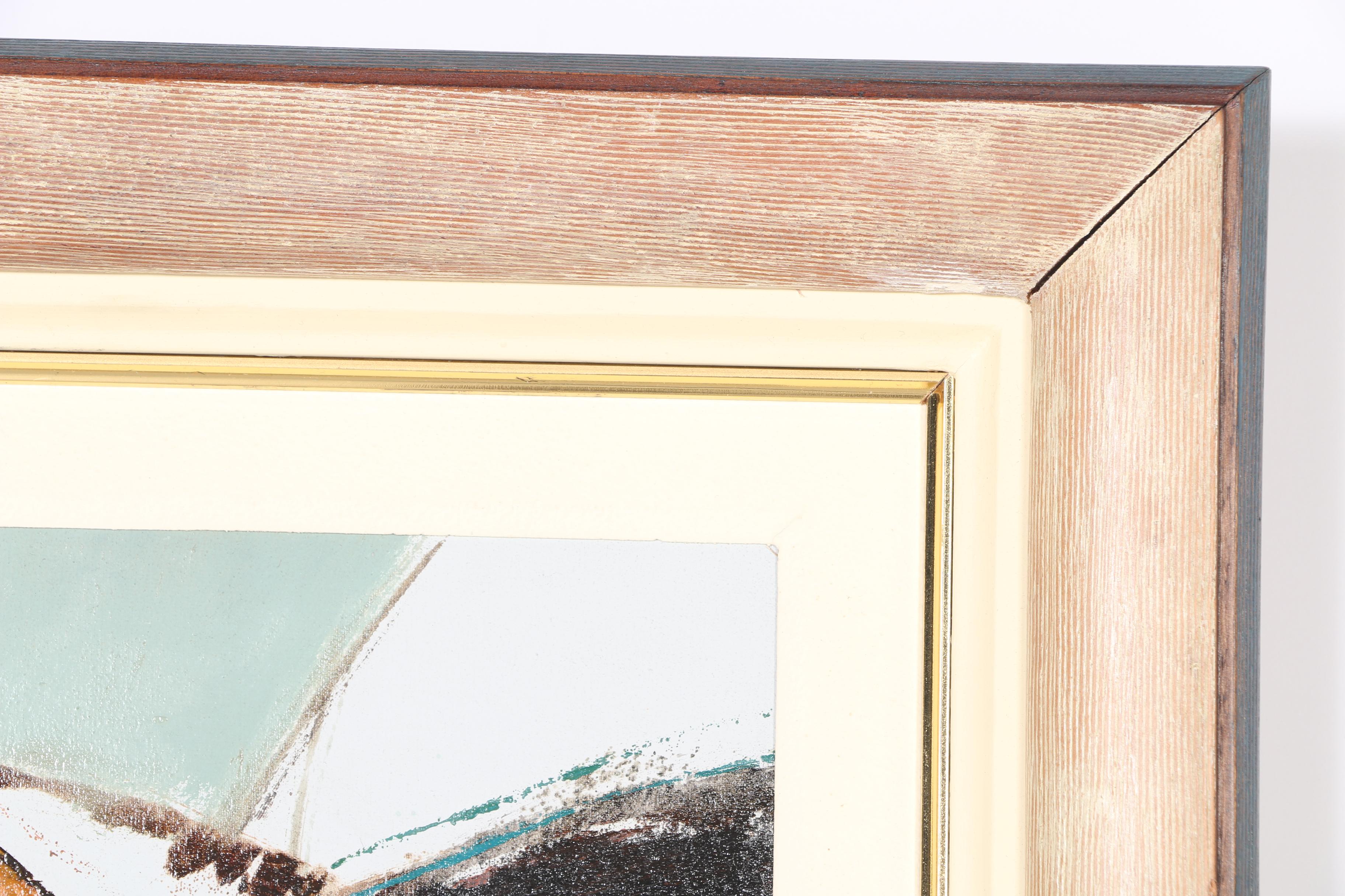 Leonidas Zavaleta Abstract Oil Painting on Canvas