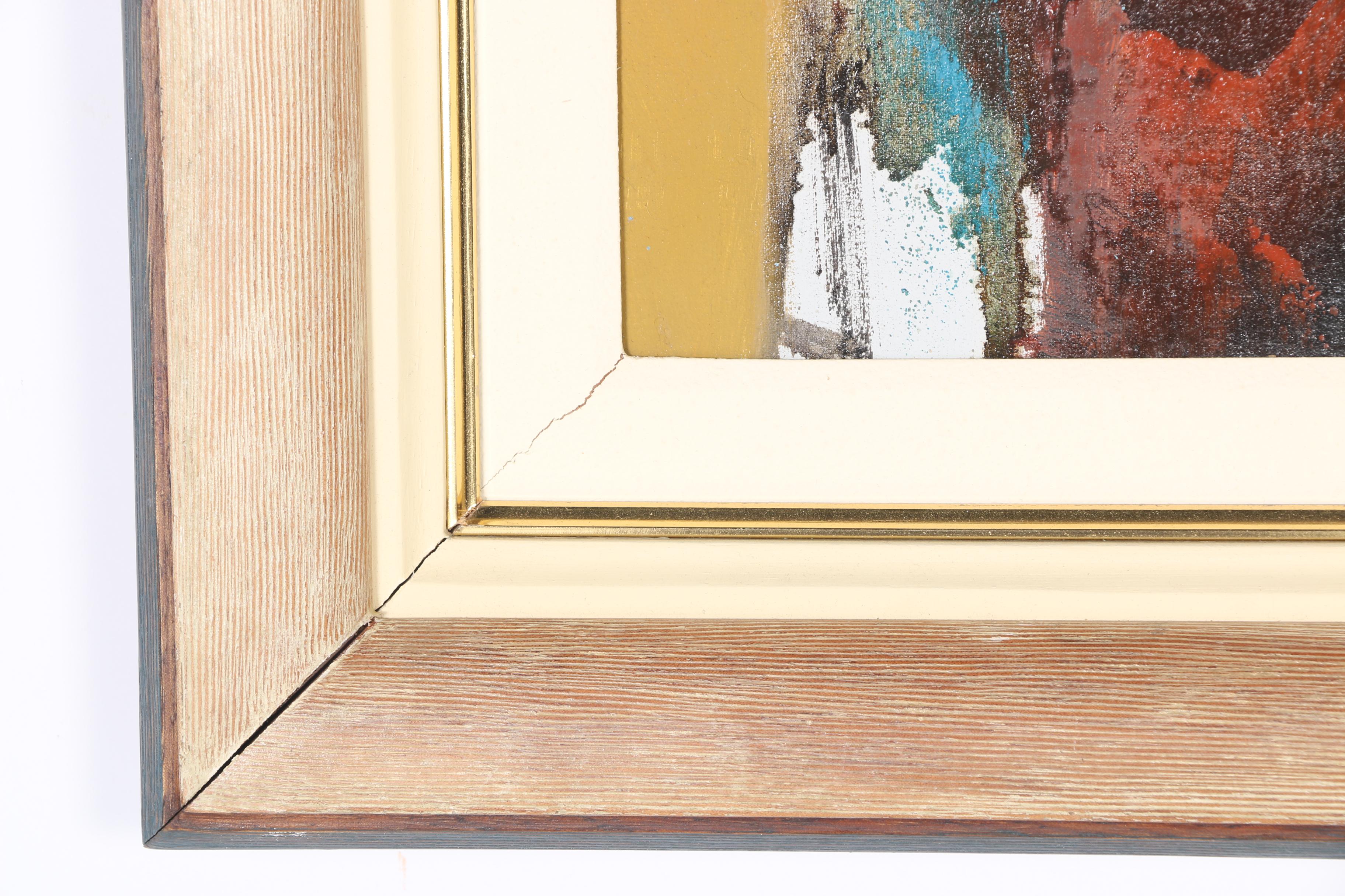 Leonidas Zavaleta Abstract Oil Painting on Canvas