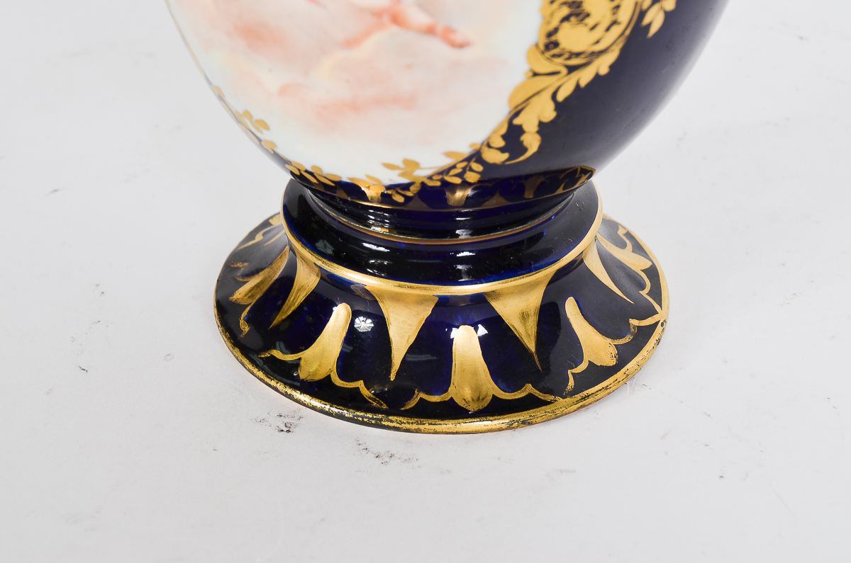 Ornate Antique Hungarian Urn by J. Fischer