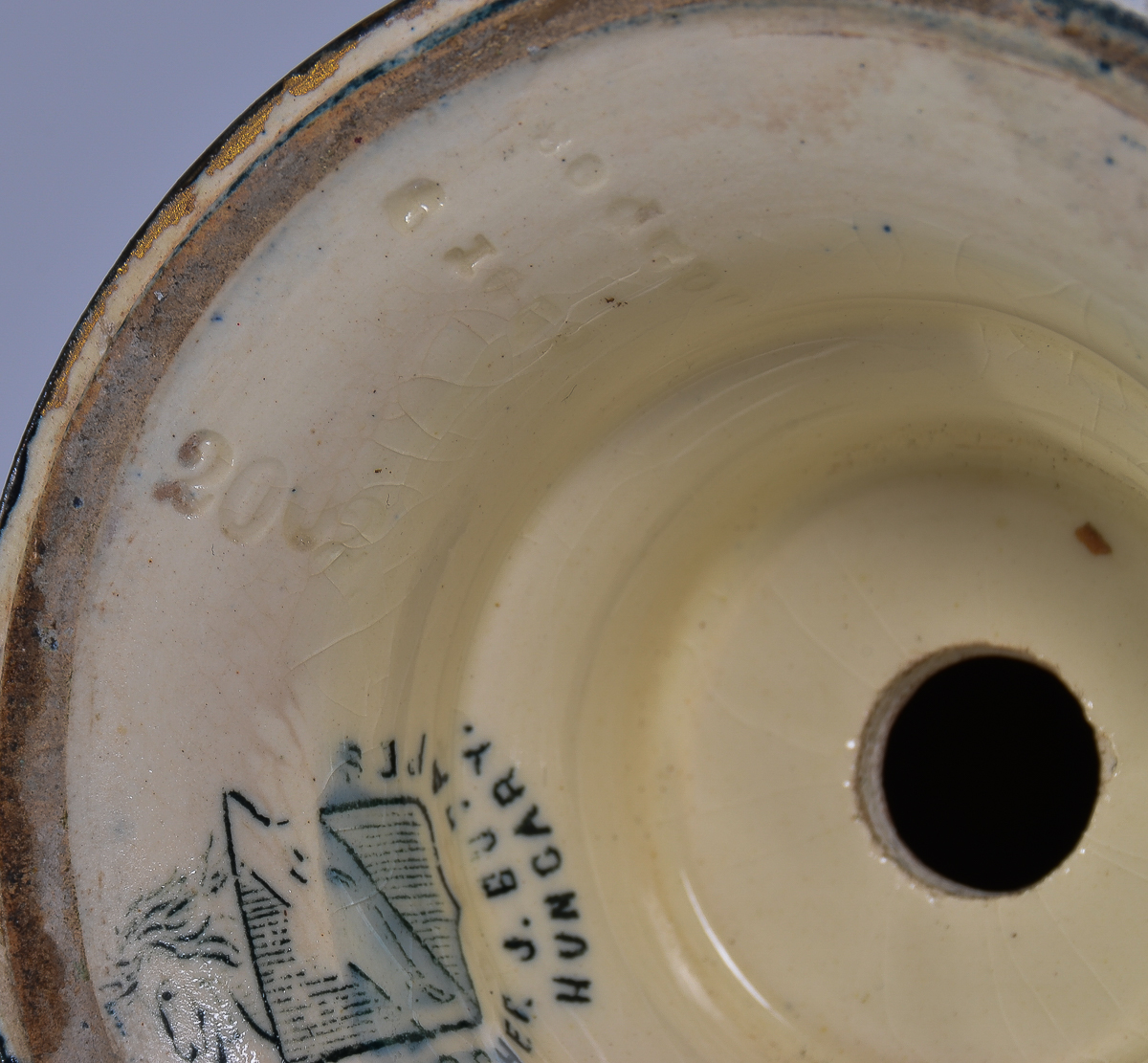 Ornate Antique Hungarian Urn by J. Fischer