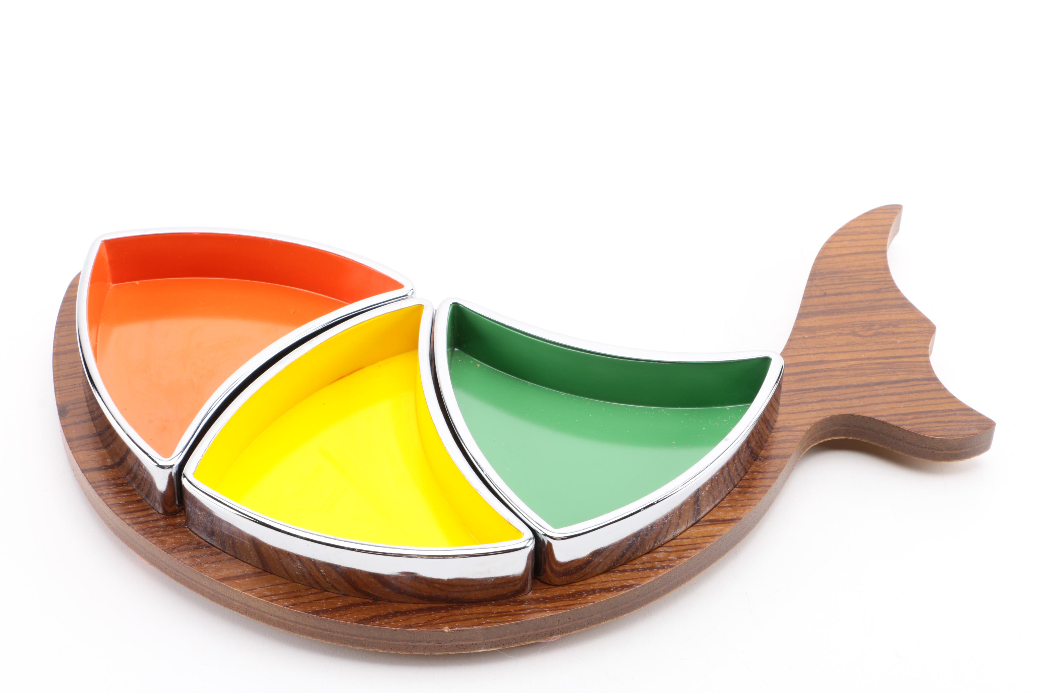 Japanese Rainbow Fish Relish Server Set