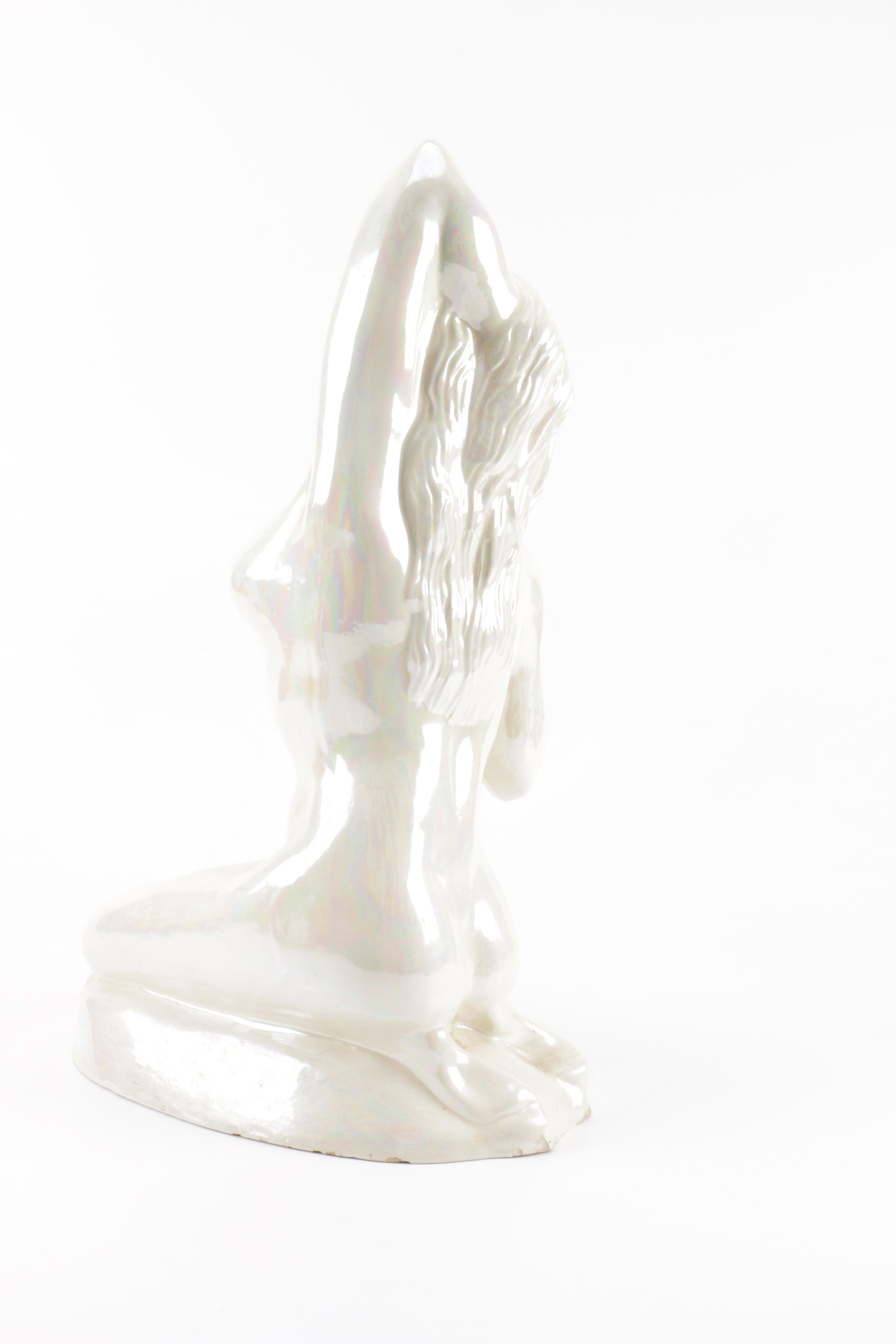 Plaster Female Nude Figurine