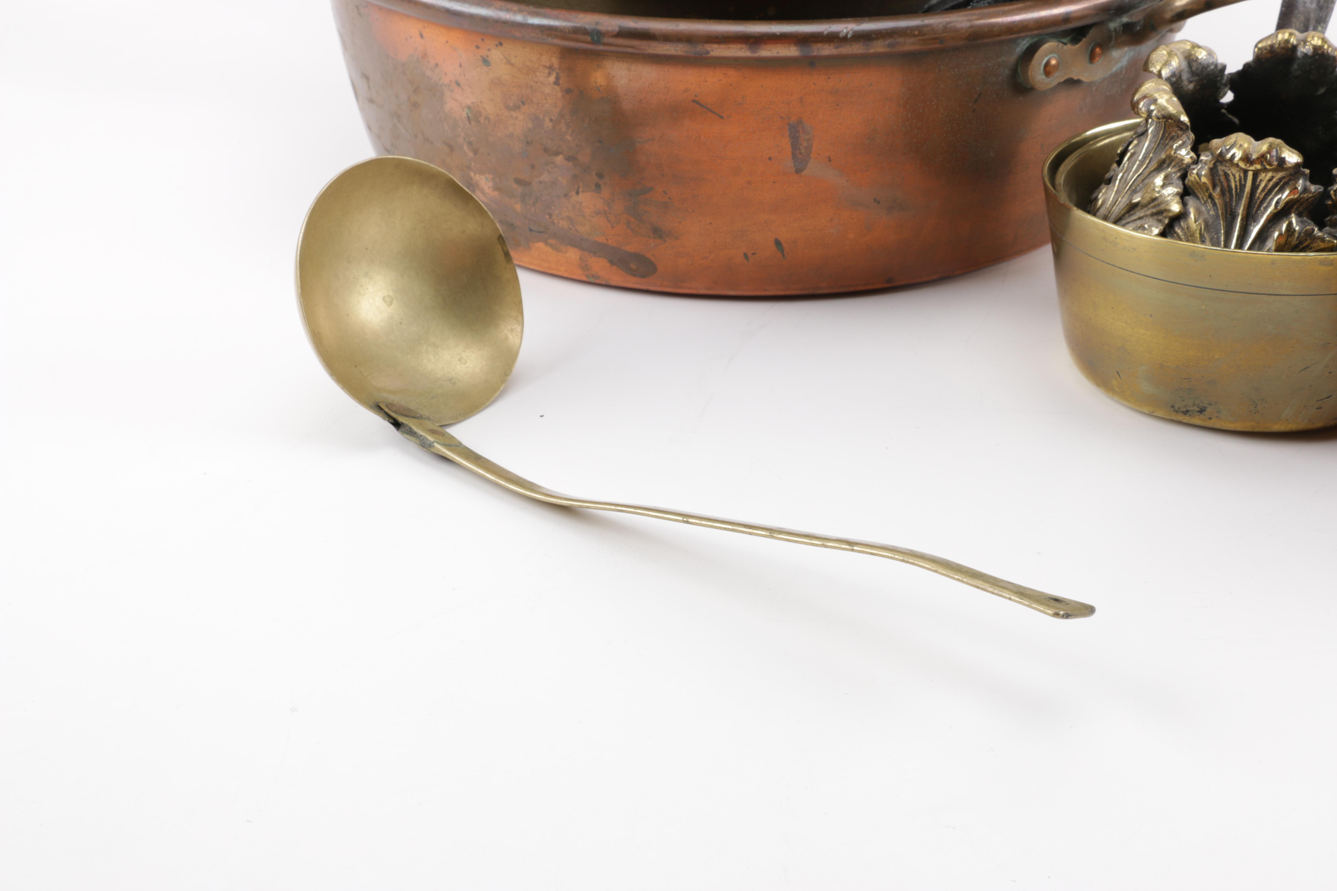 Vintage to Antique Copper and Brass Kitchenalia