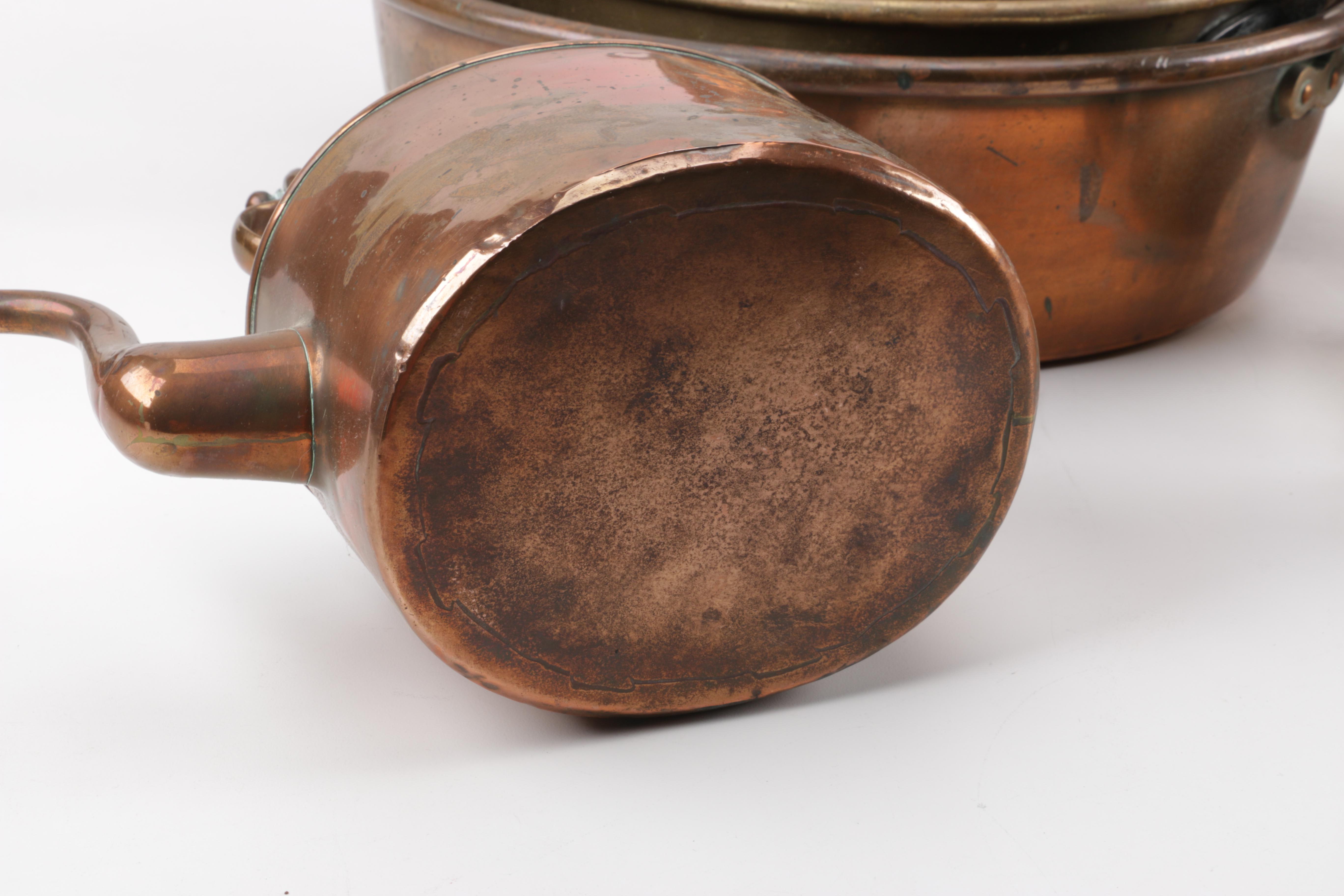 Vintage to Antique Copper and Brass Kitchenalia