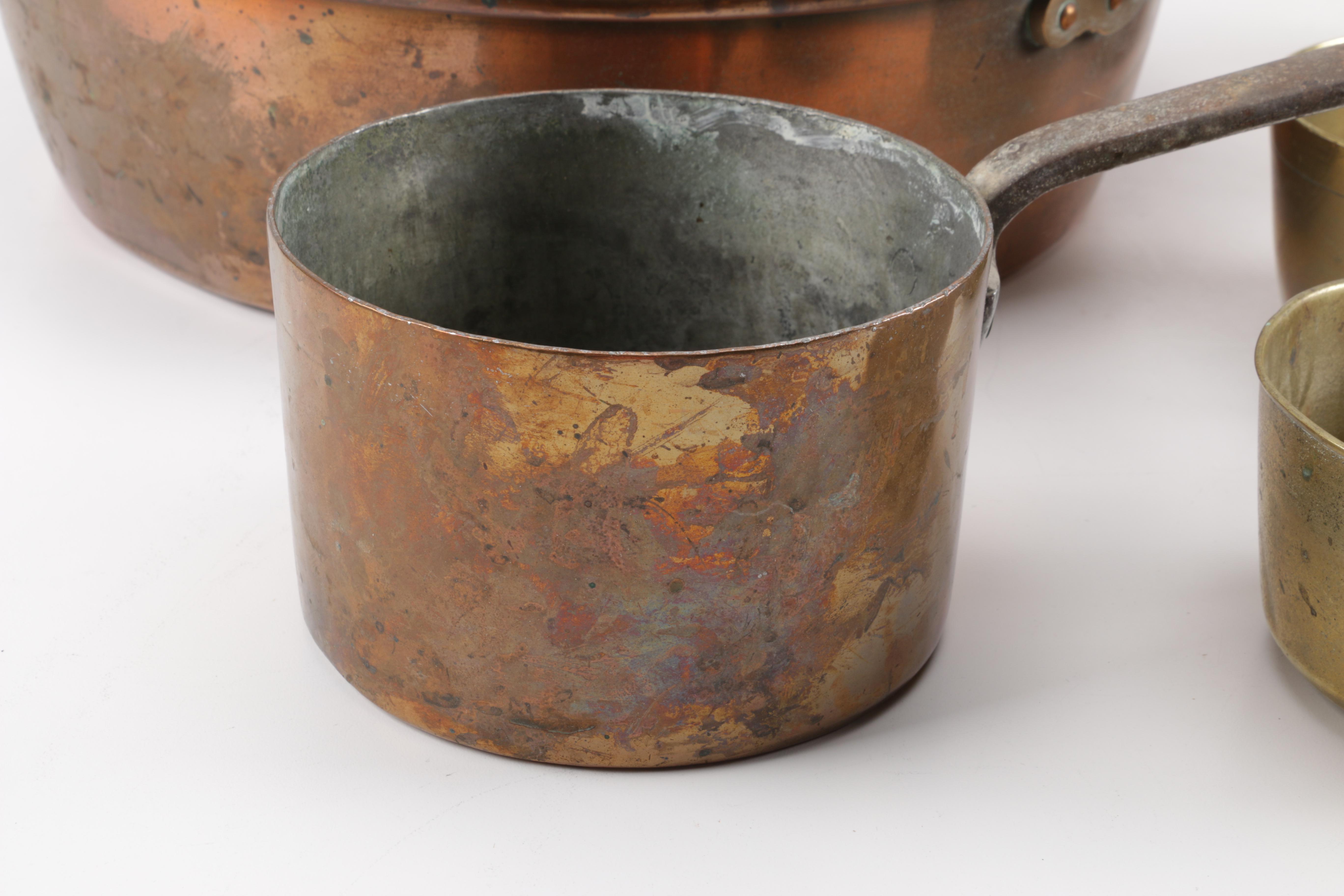 Vintage to Antique Copper and Brass Kitchenalia