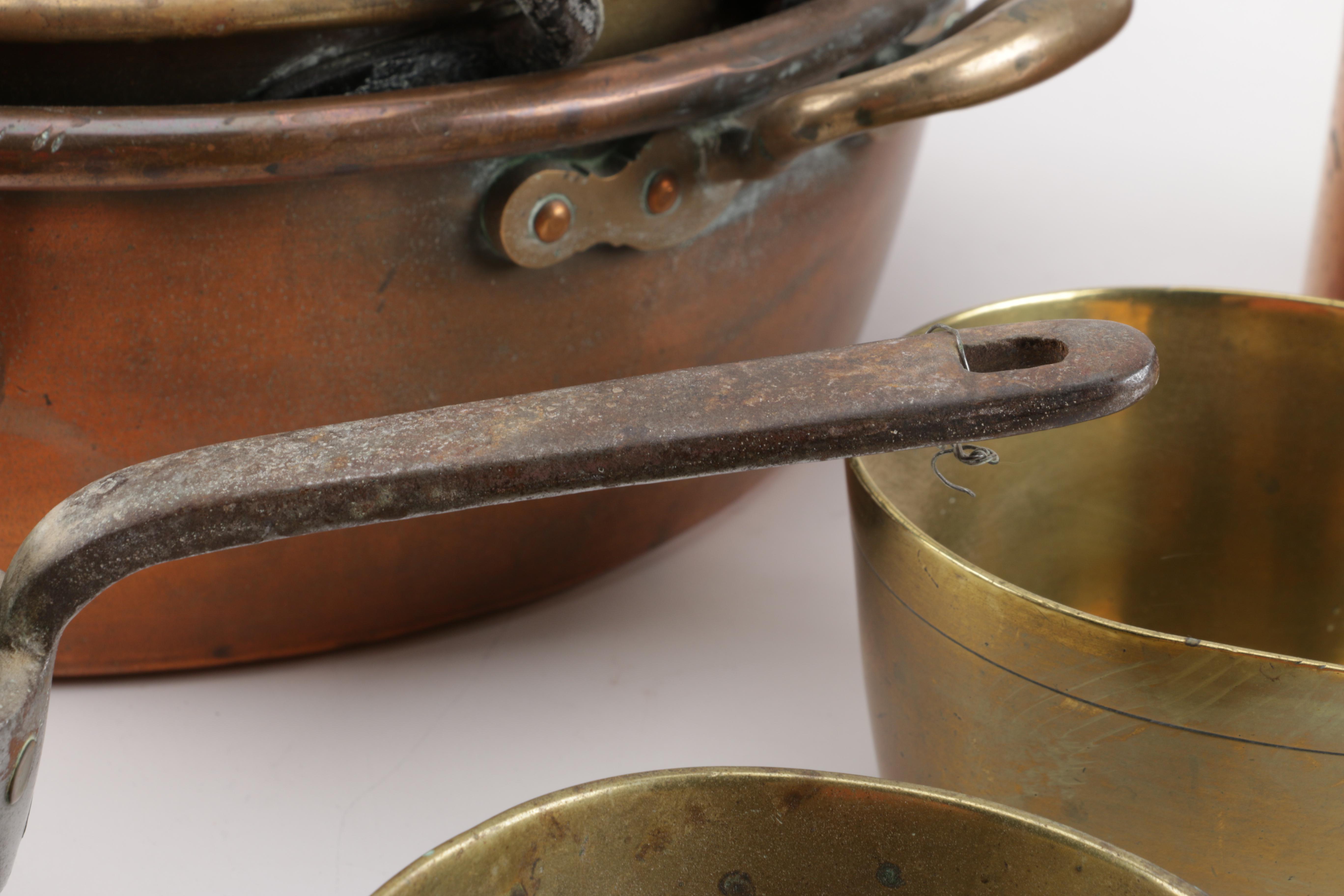Vintage to Antique Copper and Brass Kitchenalia