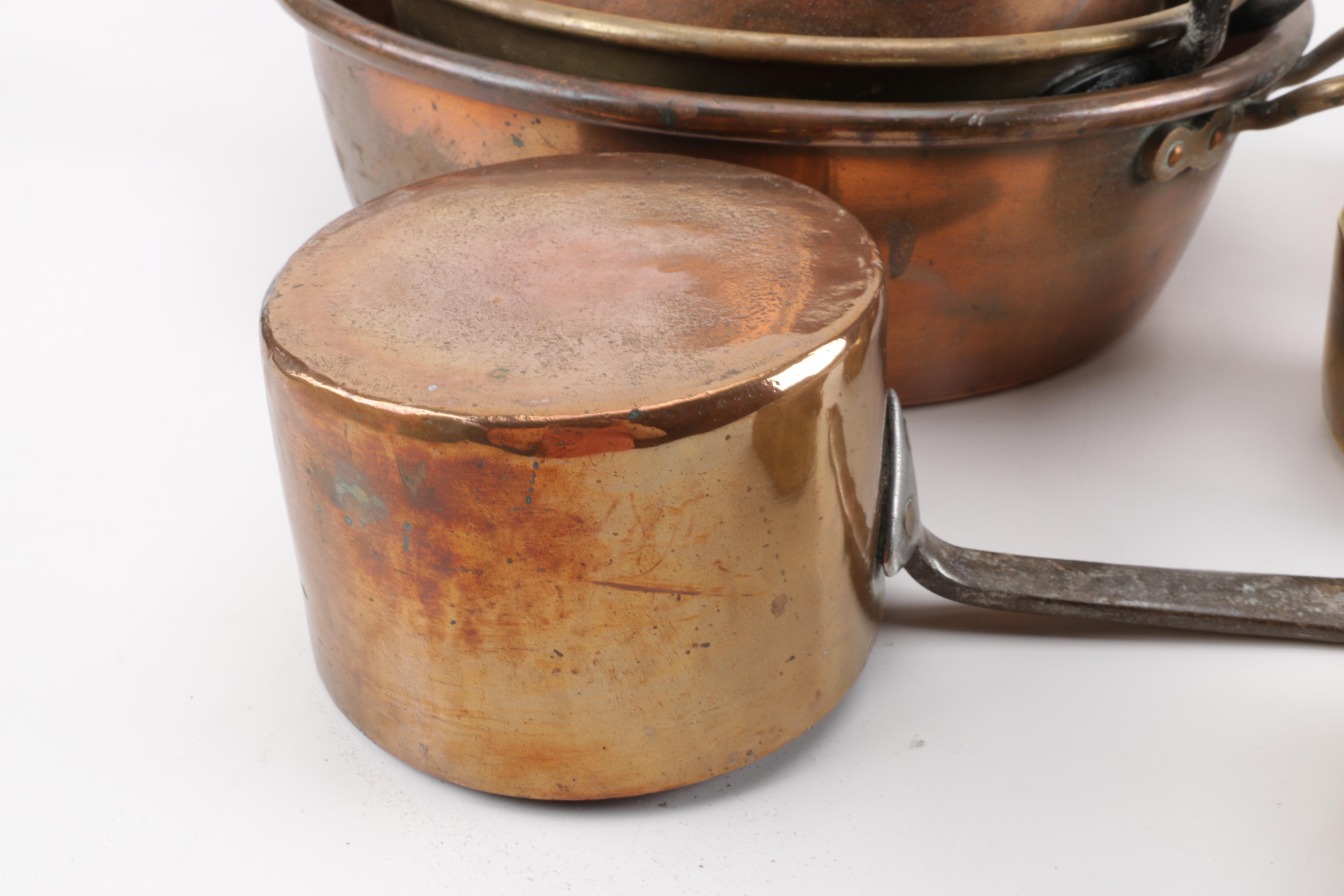 Vintage to Antique Copper and Brass Kitchenalia