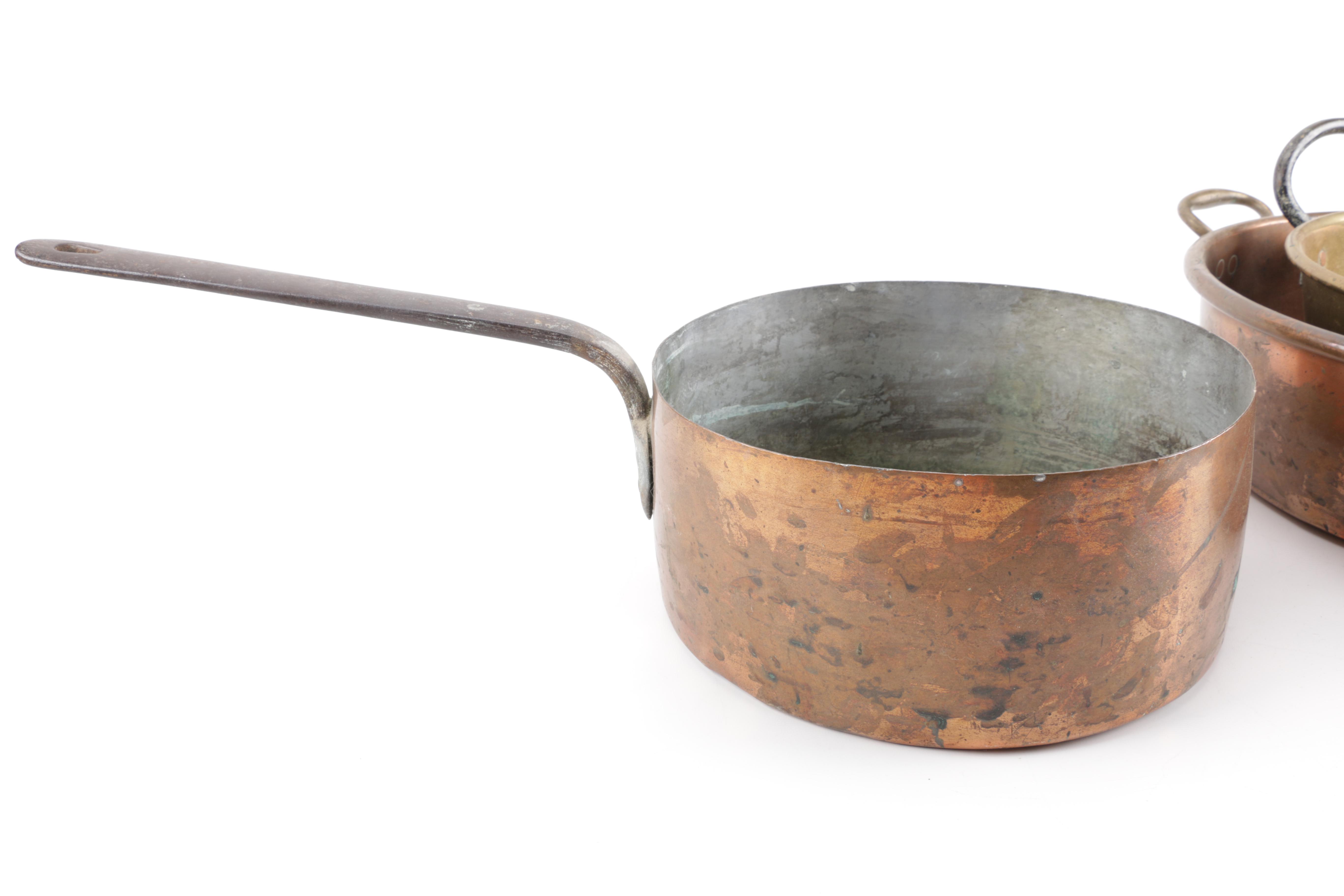 Vintage to Antique Copper and Brass Kitchenalia