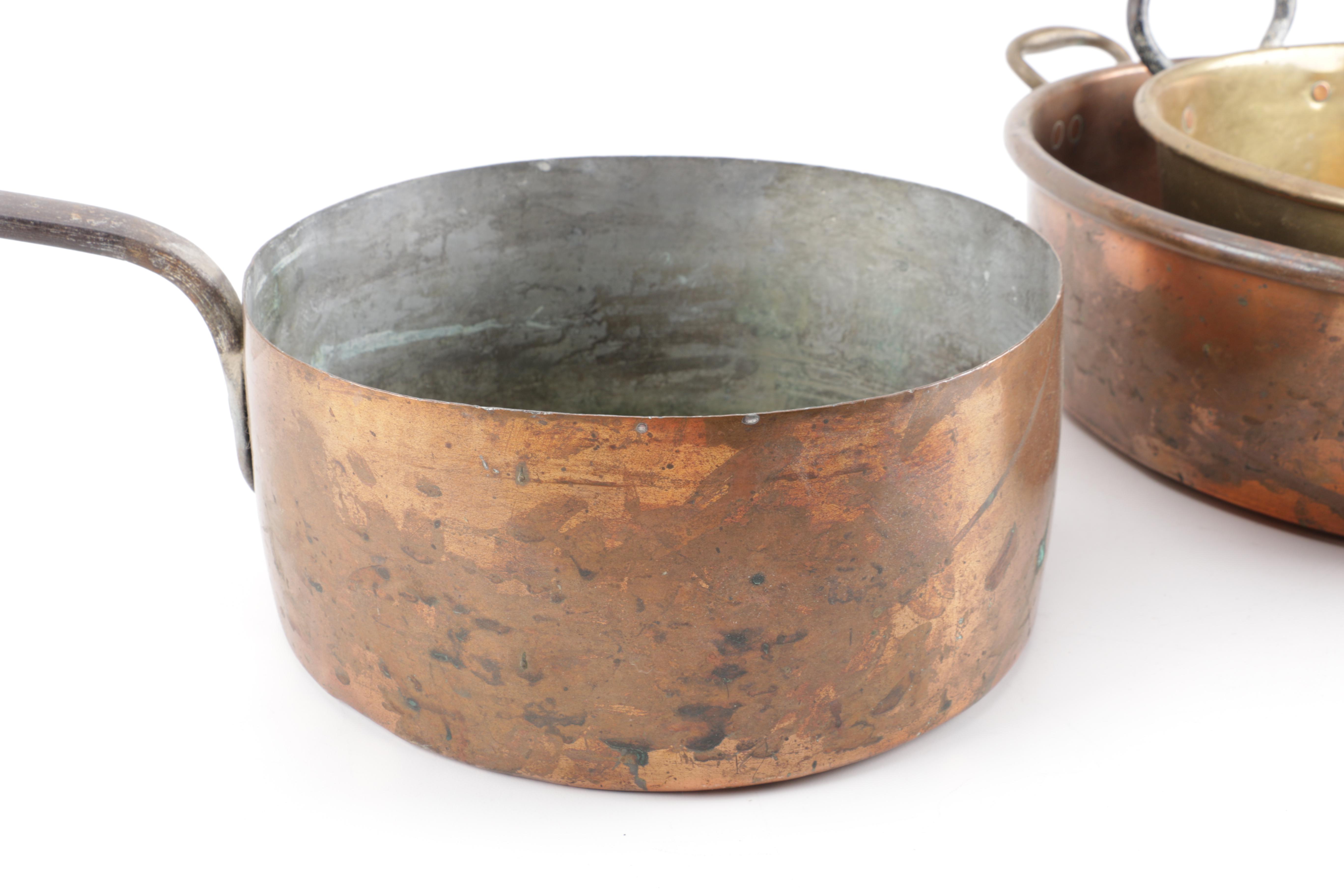 Vintage to Antique Copper and Brass Kitchenalia