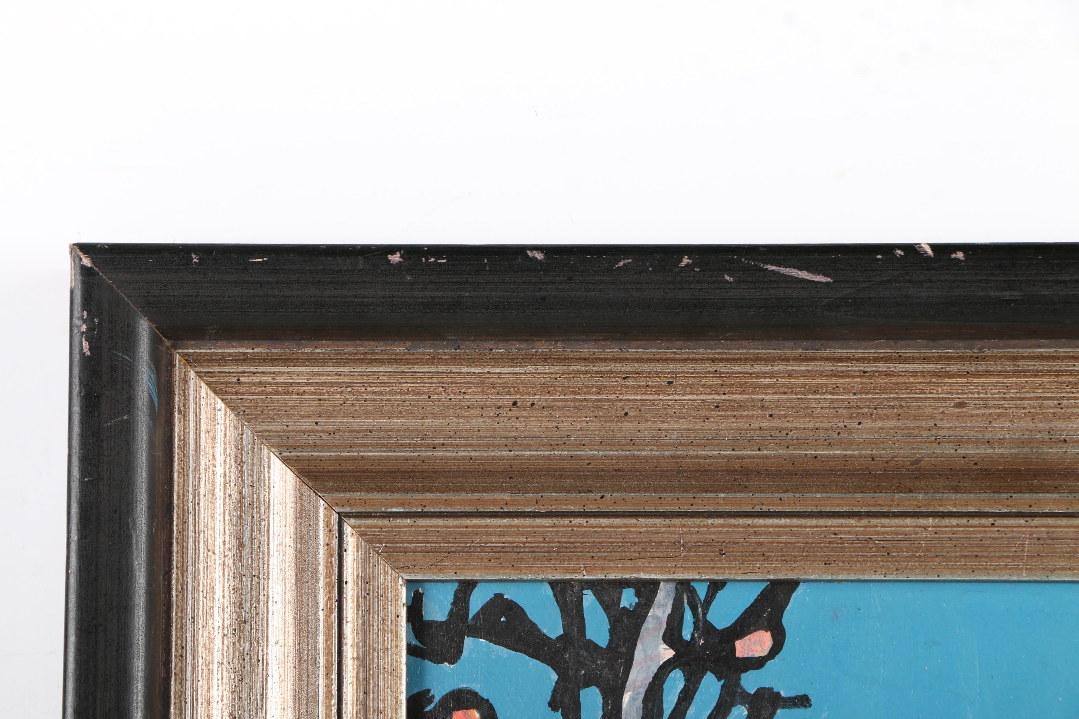 David Selvin Oil Painting on Board "Walking Into the Future"