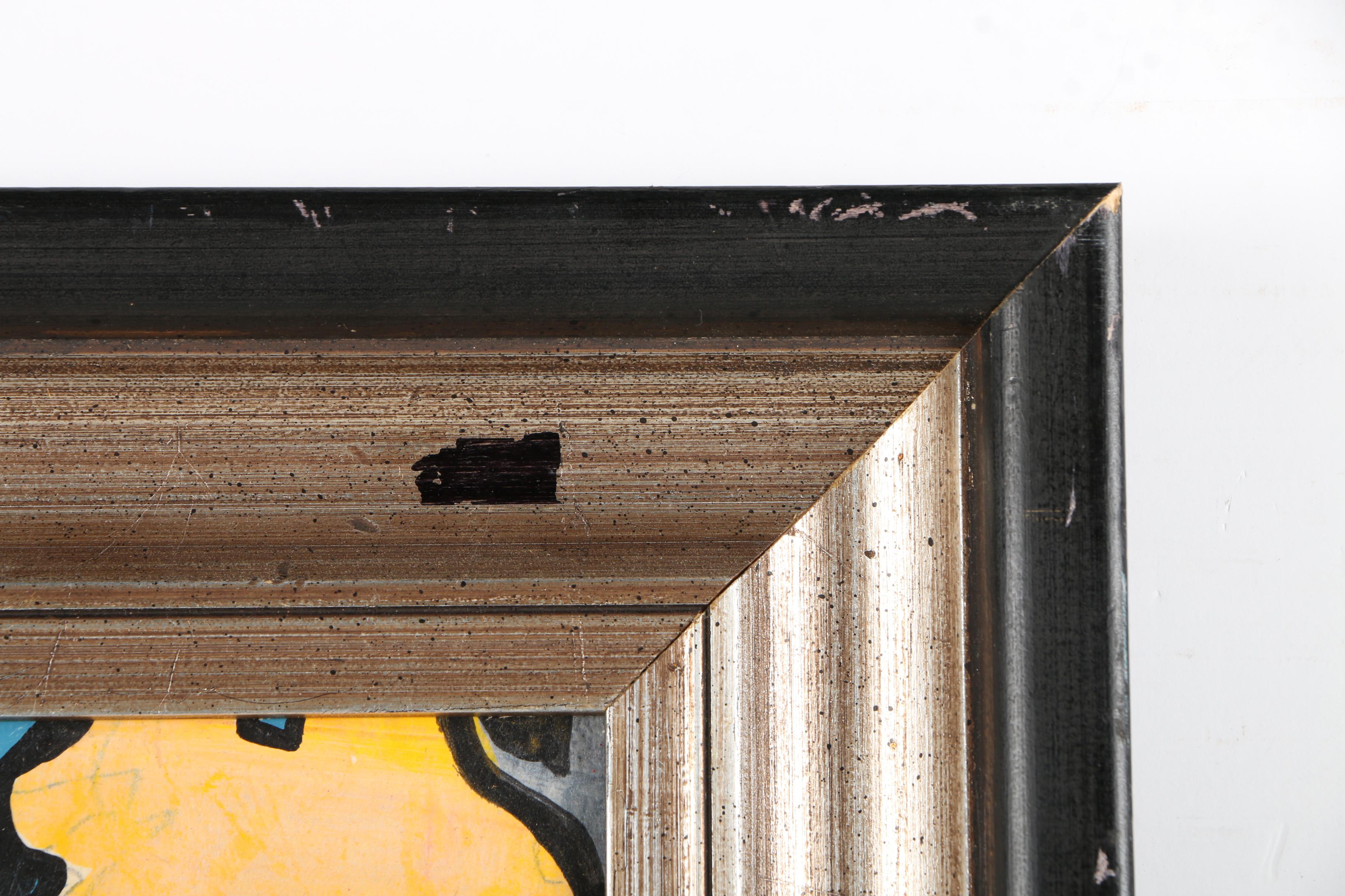 David Selvin Oil Painting on Board "Walking Into the Future"