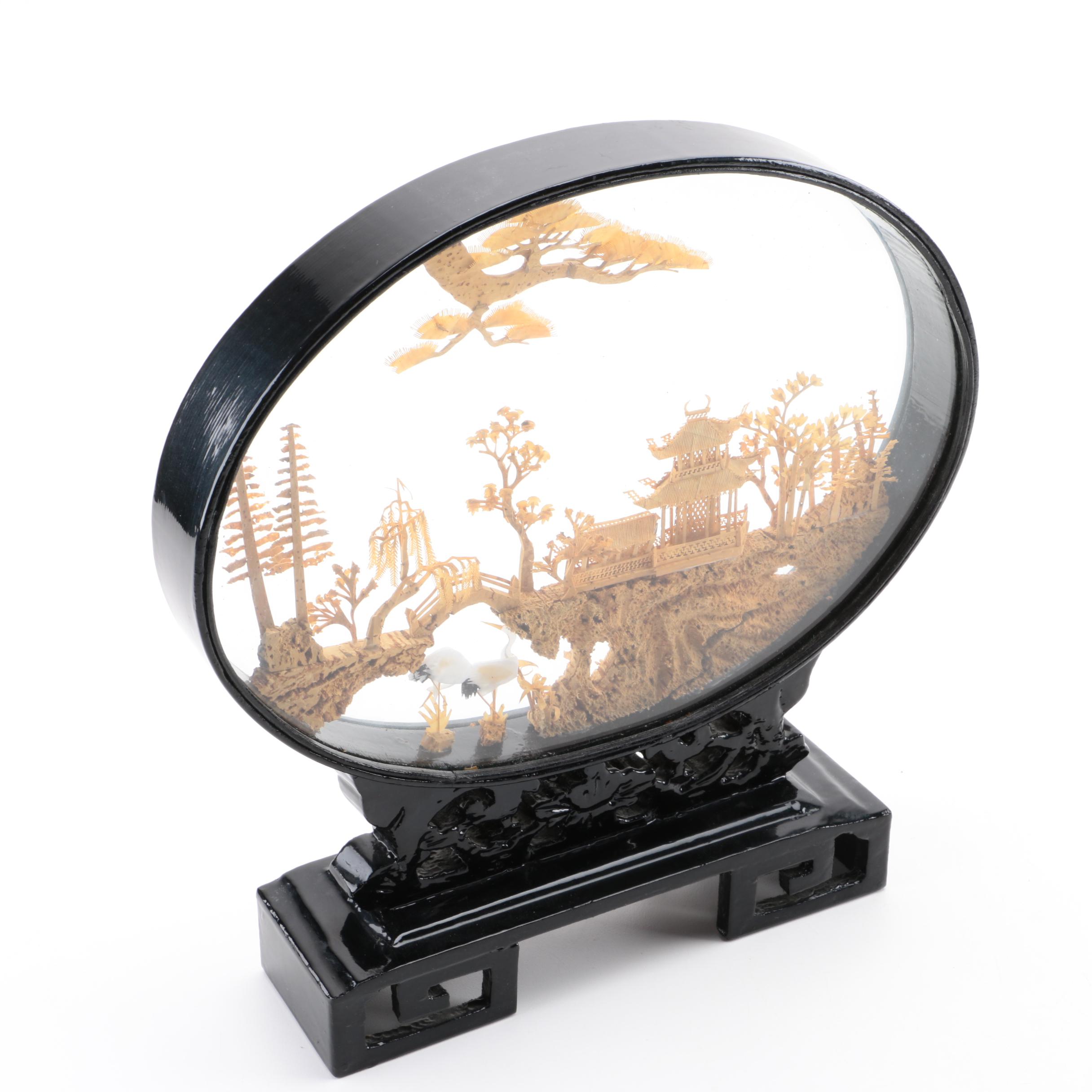 Chinese Cork Diorama