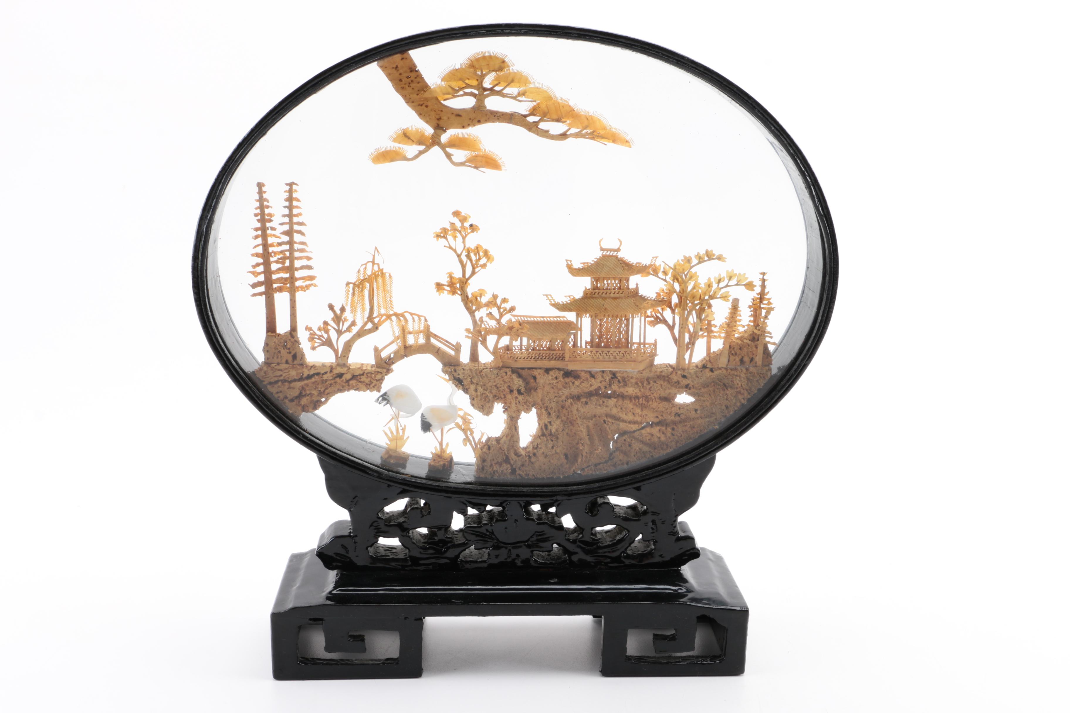 Chinese Cork Diorama