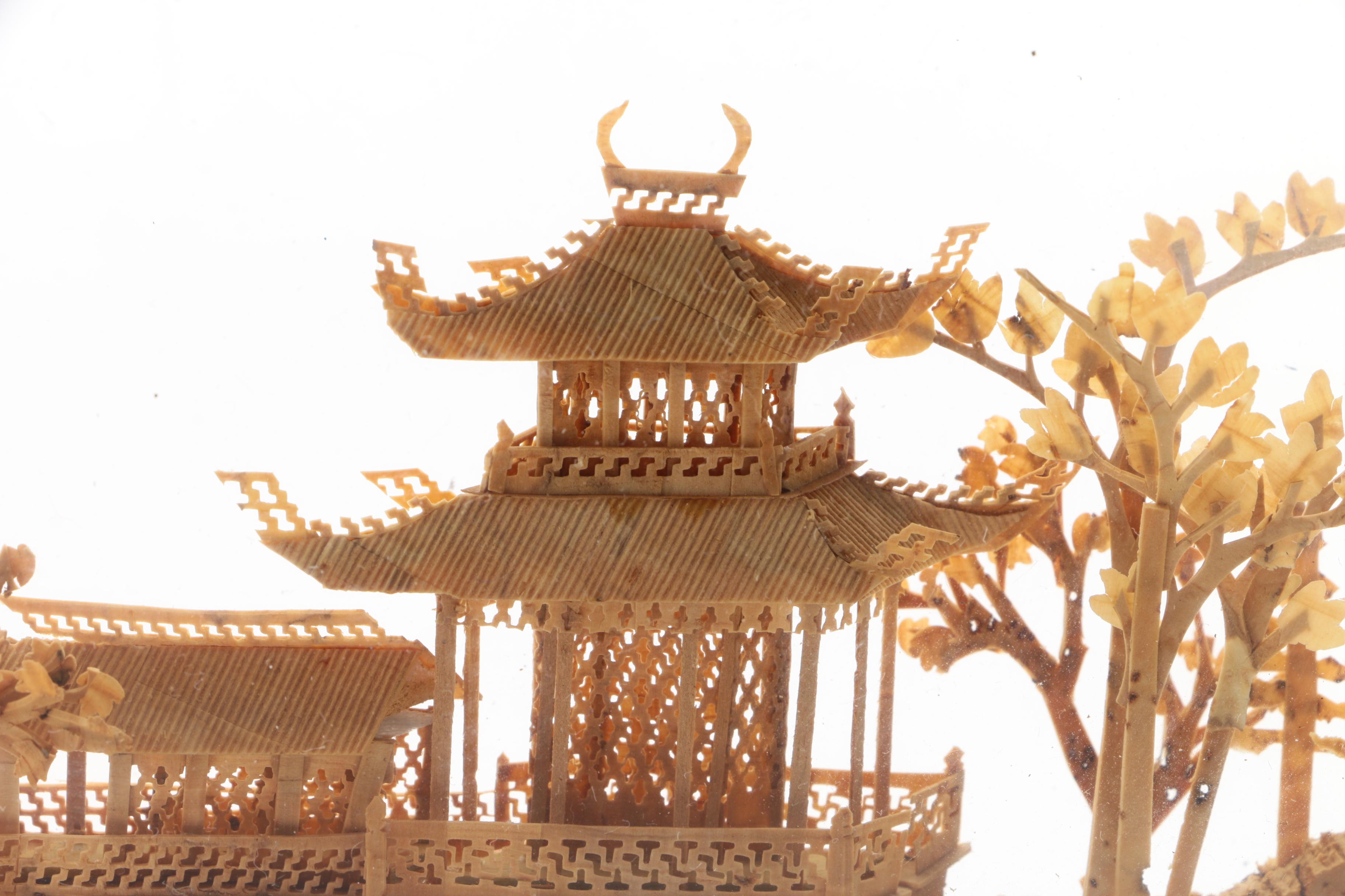 Chinese Cork Diorama