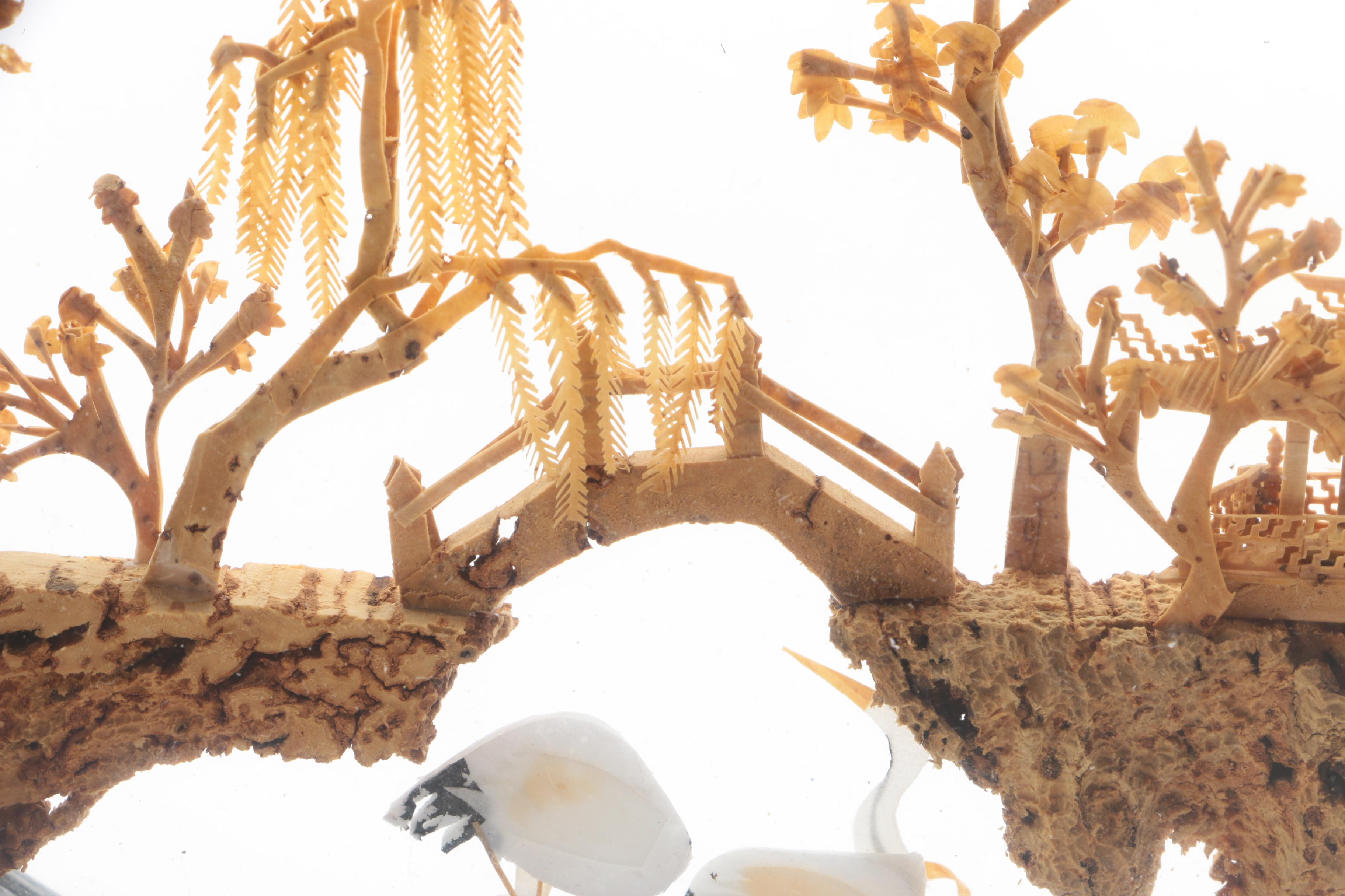 Chinese Cork Diorama