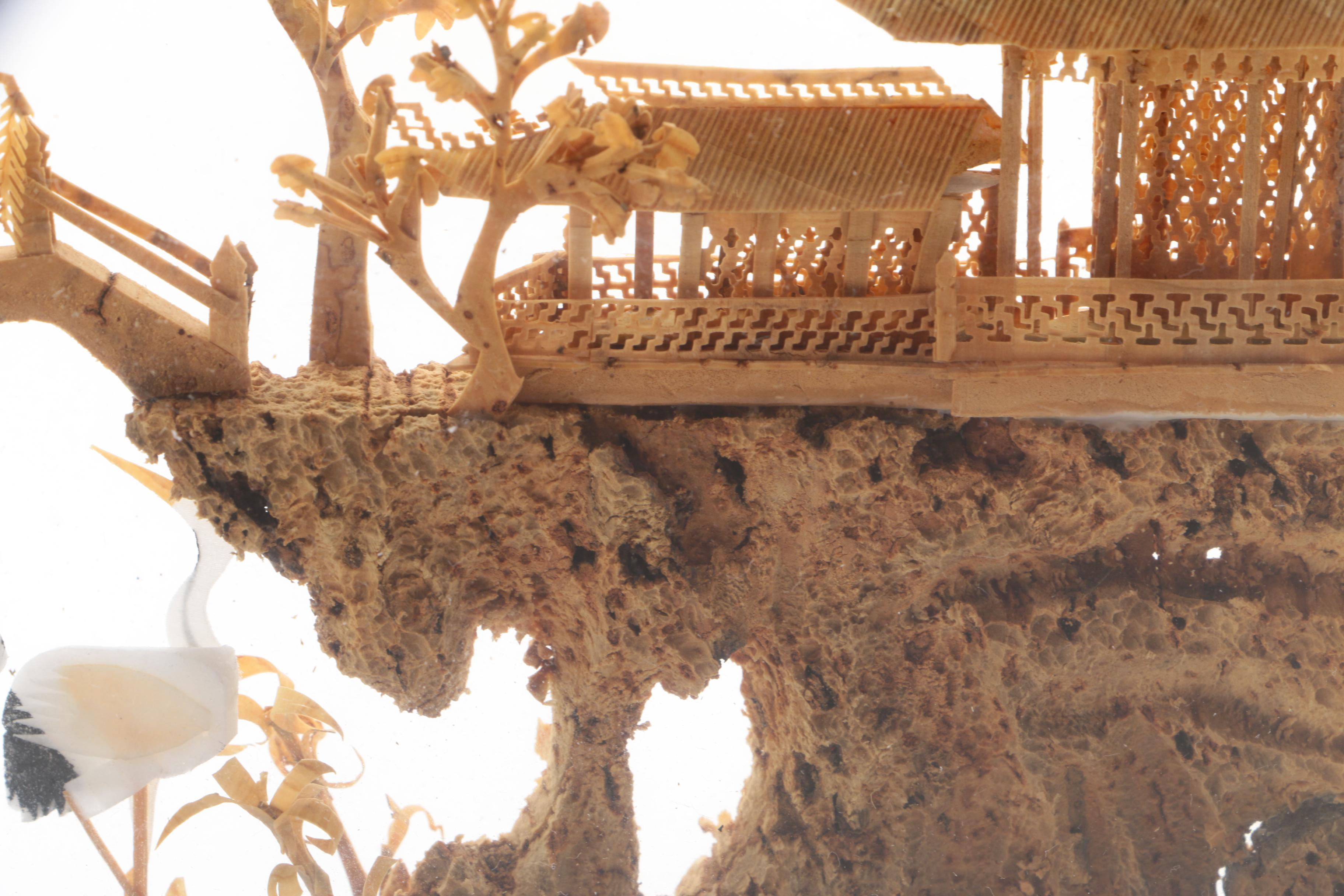 Chinese Cork Diorama