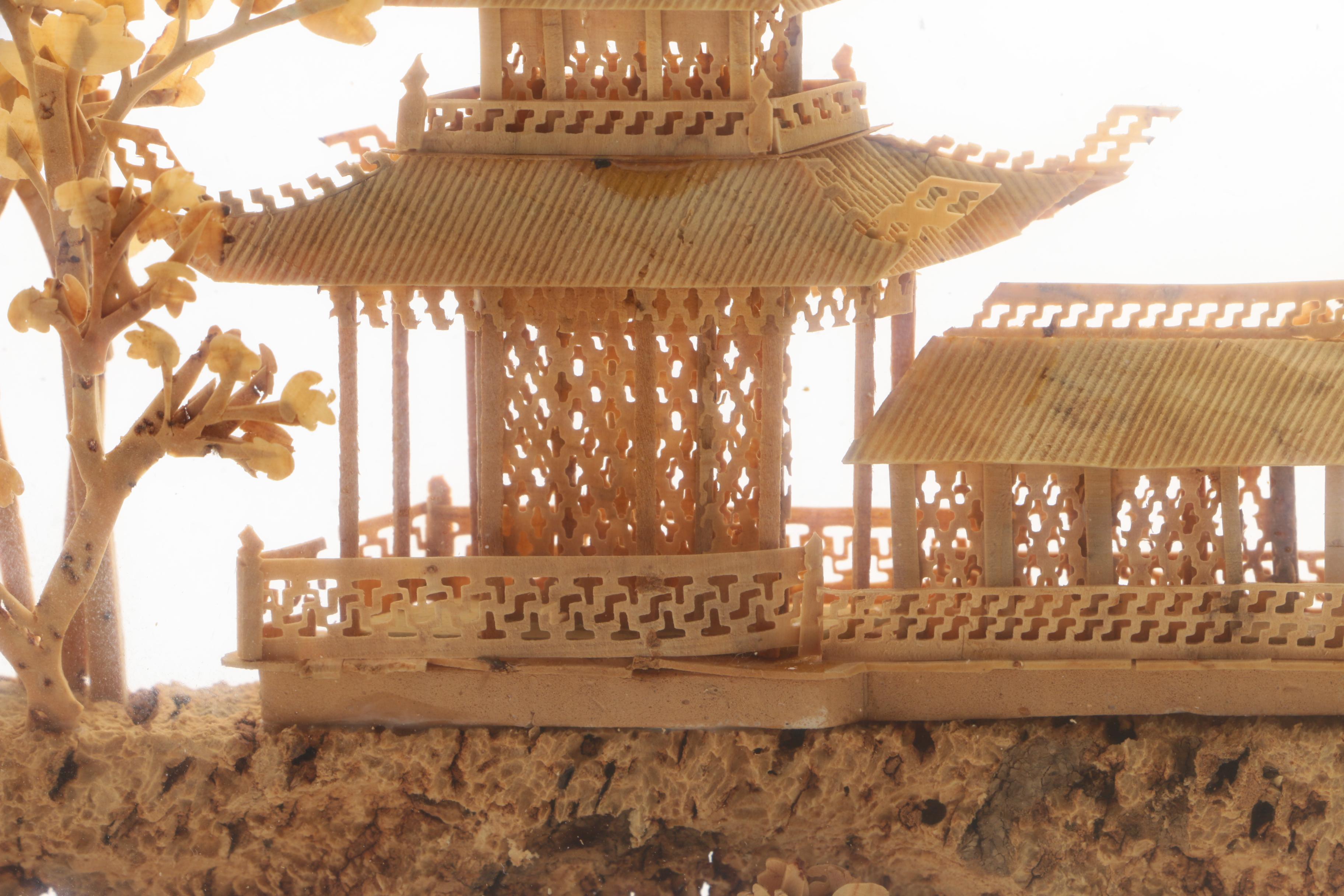 Chinese Cork Diorama