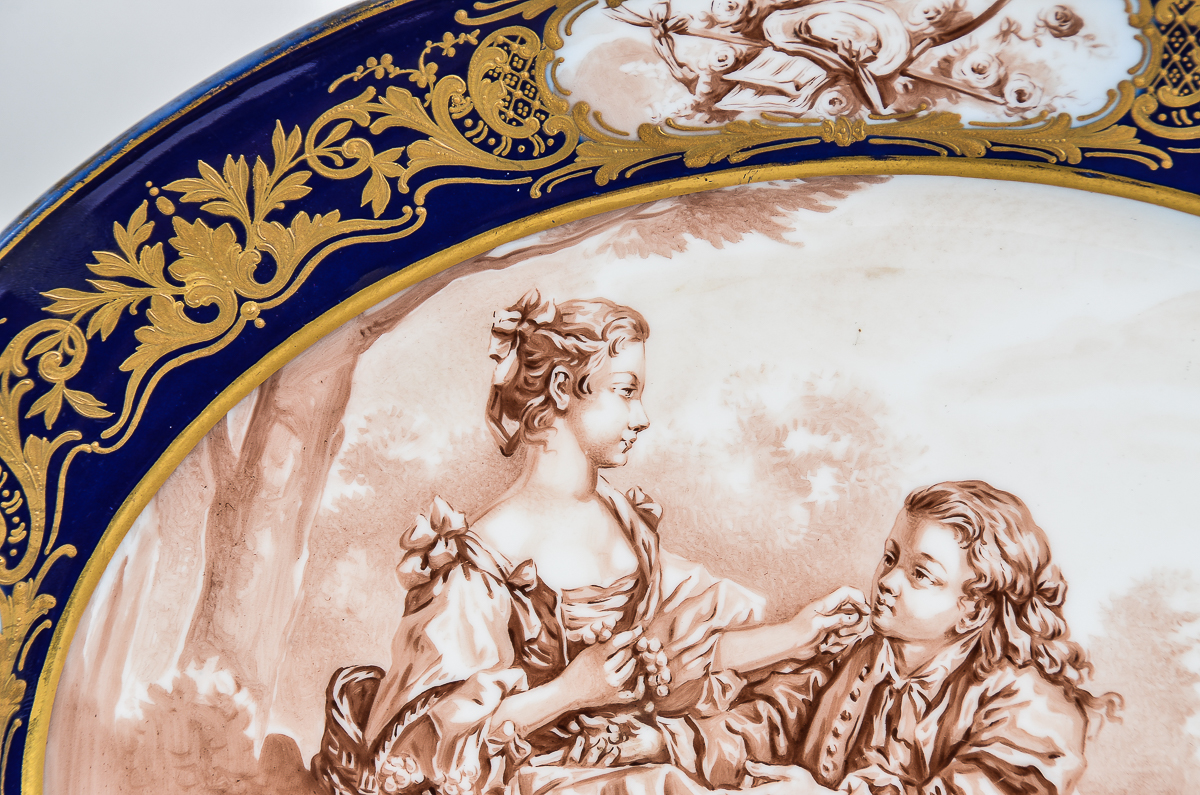 Antique Bernardaud Limoges French Porcelain Serving Platter