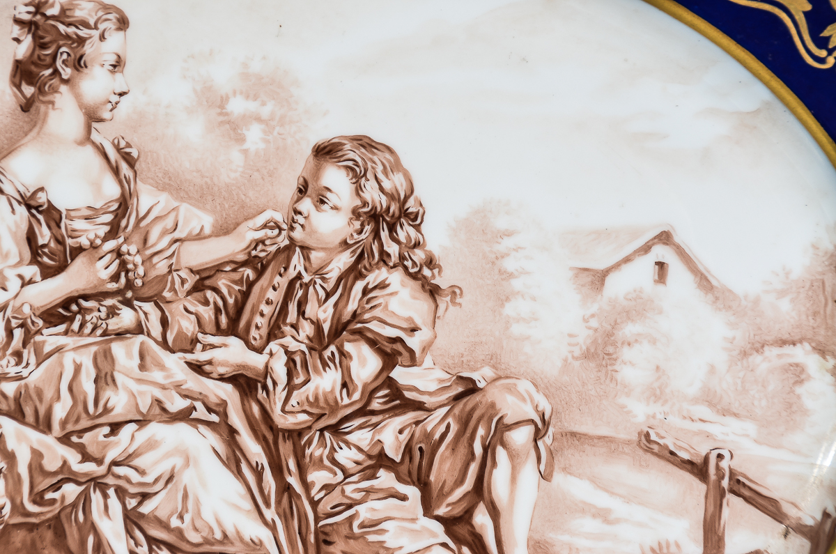 Antique Bernardaud Limoges French Porcelain Serving Platter