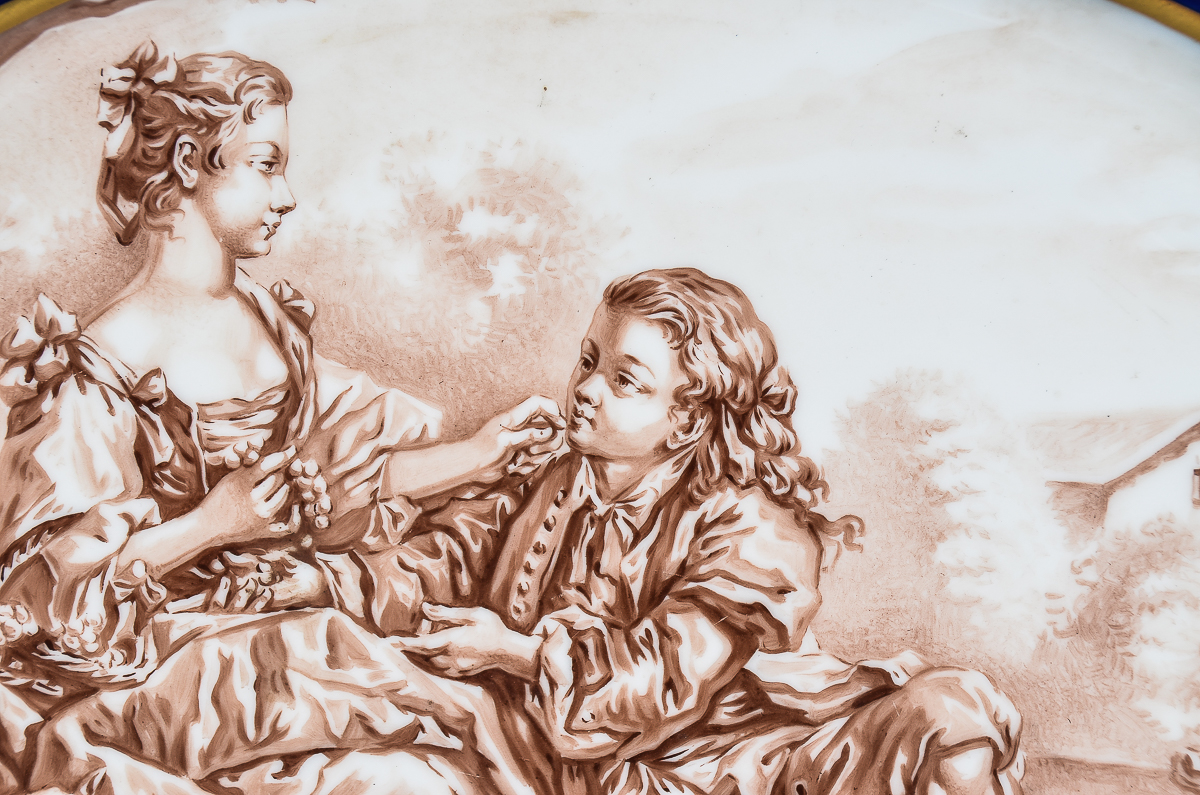 Antique Bernardaud Limoges French Porcelain Serving Platter