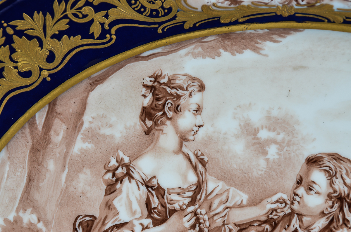 Antique Bernardaud Limoges French Porcelain Serving Platter