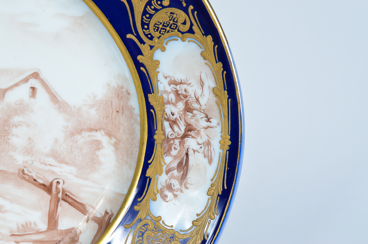 Antique Bernardaud Limoges French Porcelain Serving Platter