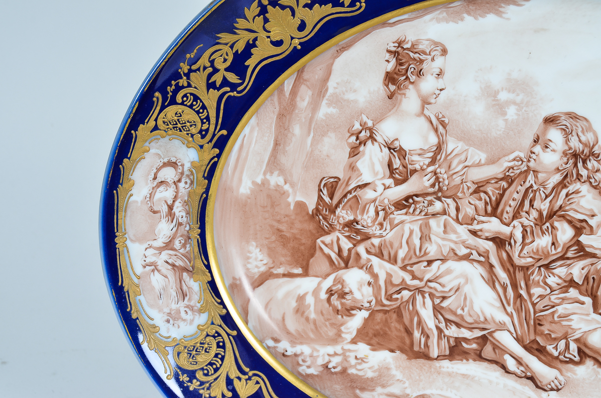 Antique Bernardaud Limoges French Porcelain Serving Platter
