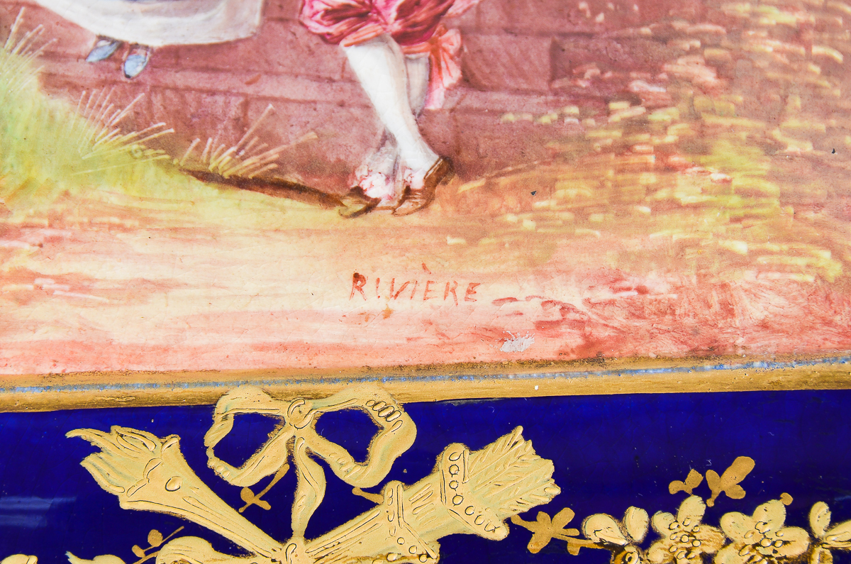 Antique Sevres Porcelain Trinket Box