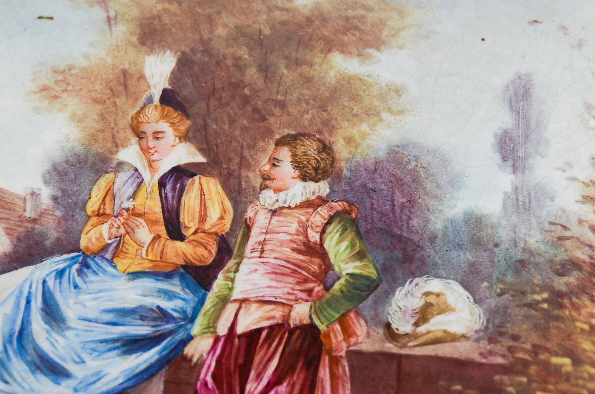 Antique Sevres Porcelain Trinket Box