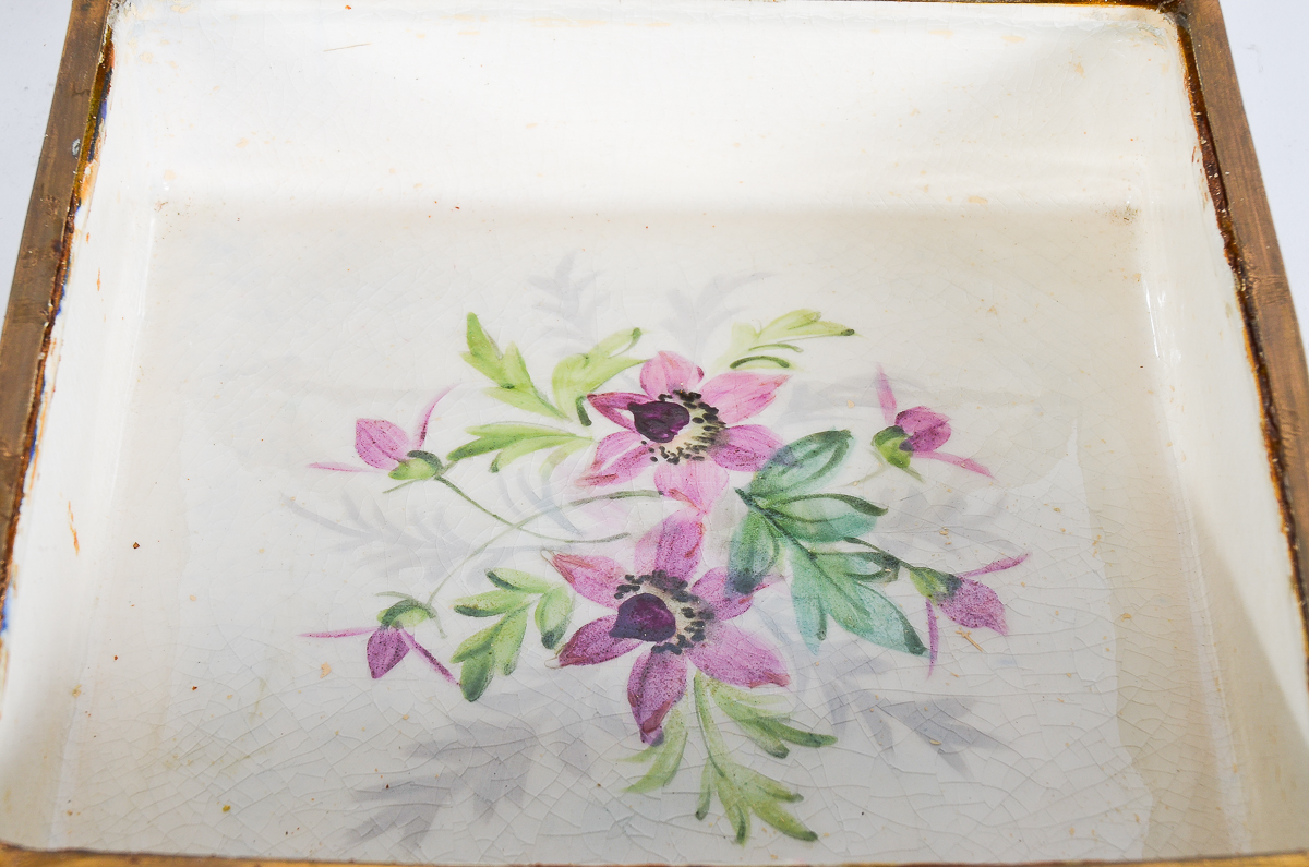 Antique Sevres Porcelain Trinket Box