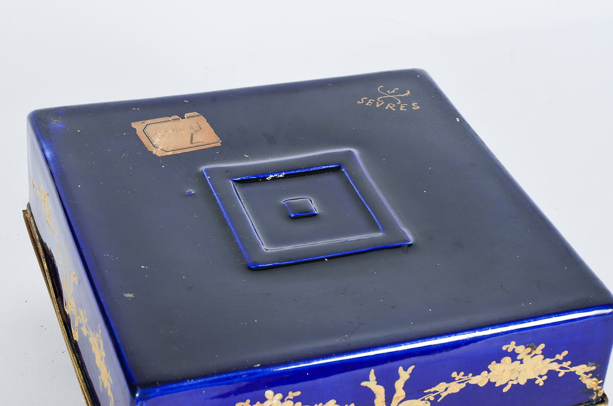 Antique Sevres Porcelain Trinket Box