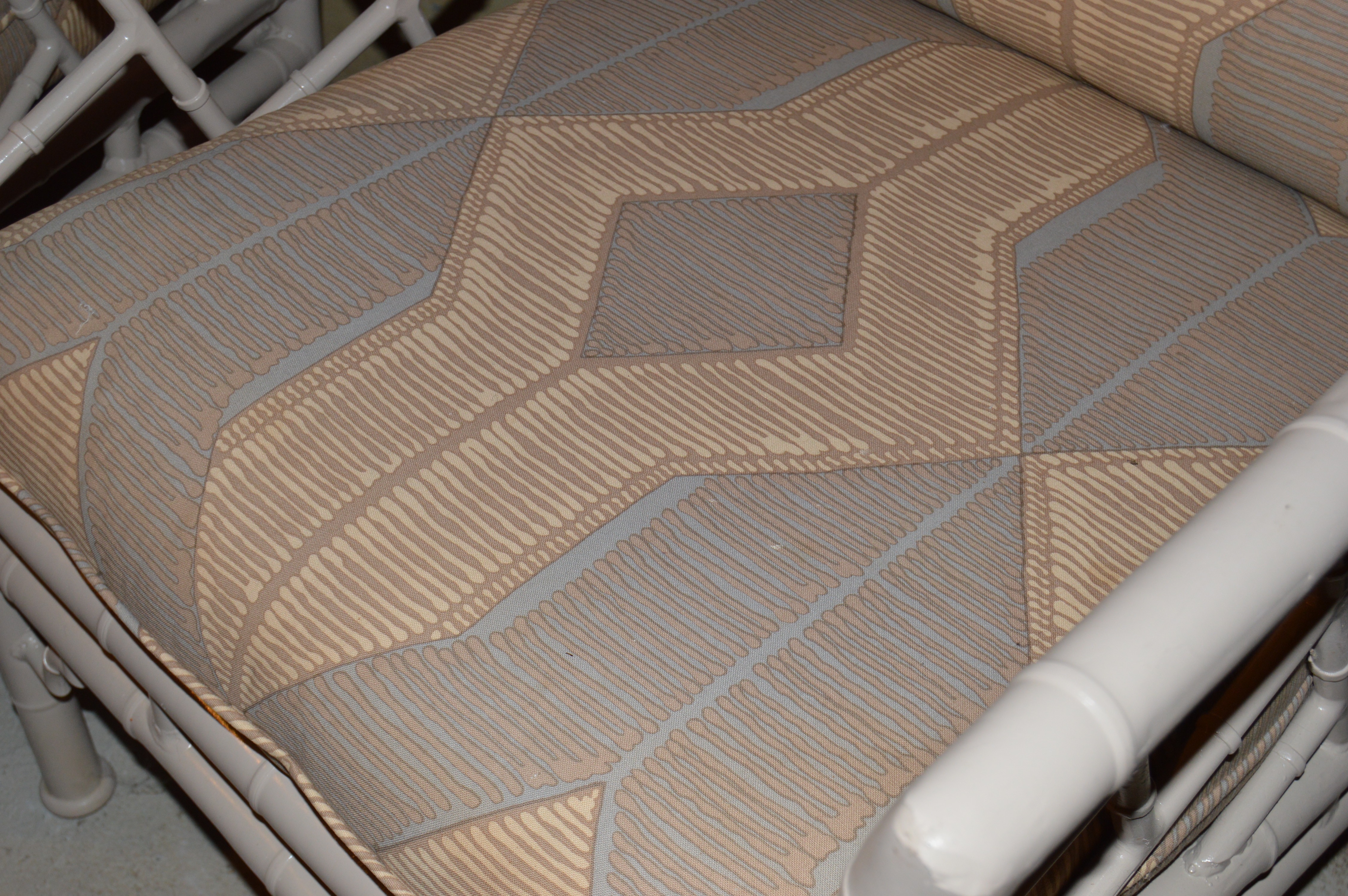 Vintage Meadowcraft Faux Bamboo Sofa and Chair