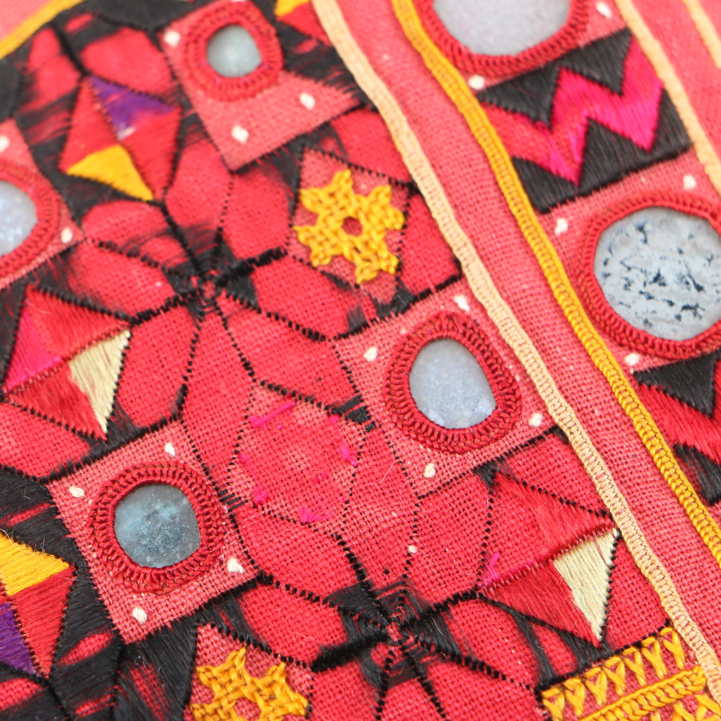 Brightly Colored Mirrored and Paisley Throw Pillows