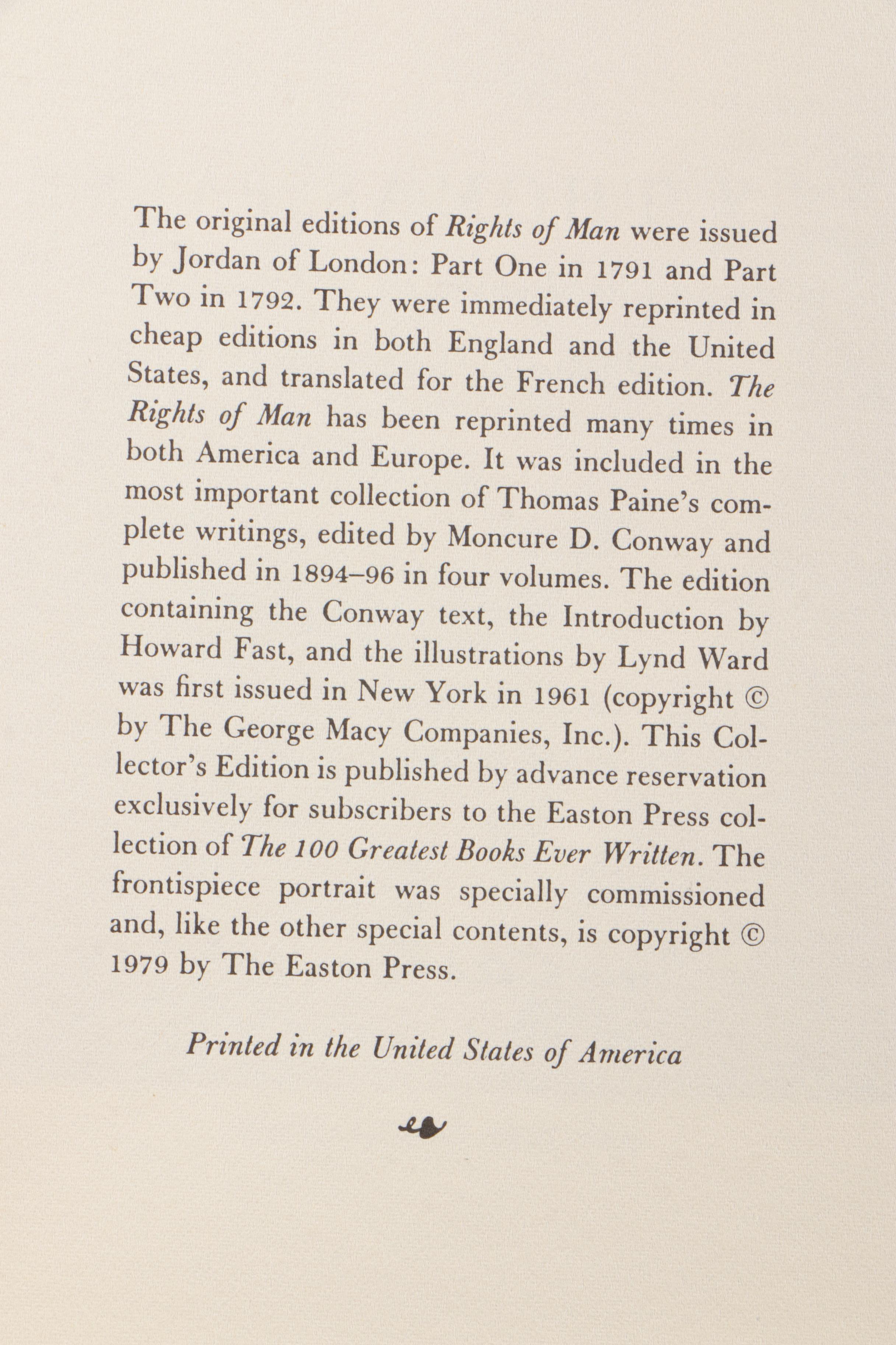 Easton Press Collector's Edition Books by U.S. Founding Fathers