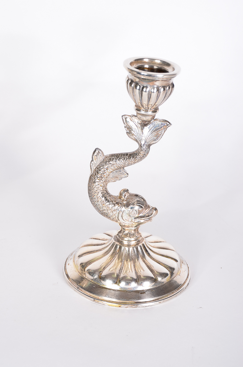 Pair of Antique Silver Candlesticks