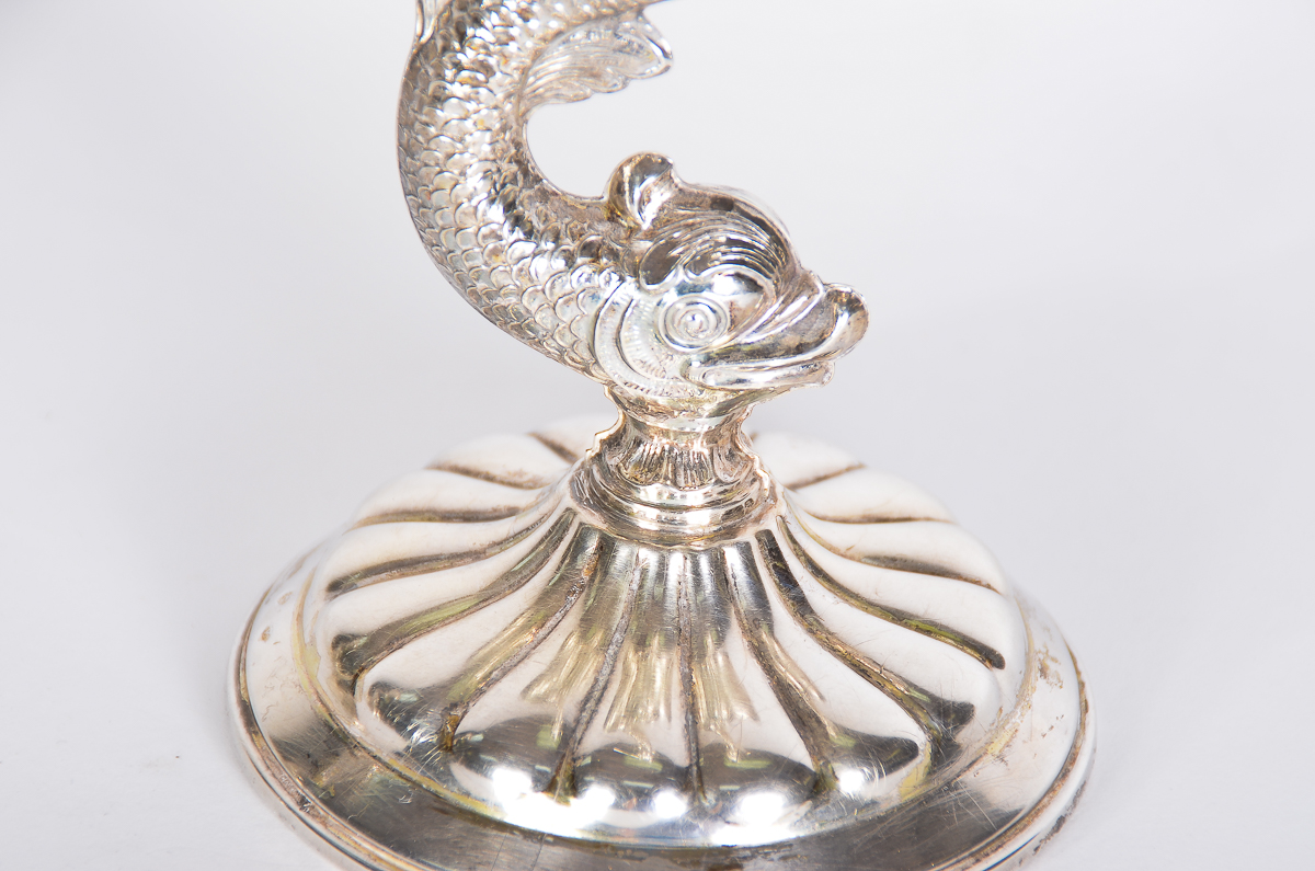 Pair of Antique Silver Candlesticks