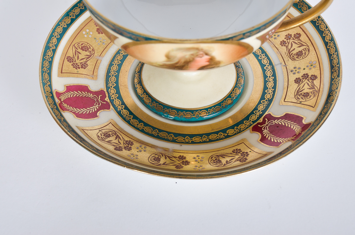 Collection of Antique Hand-Painted Austrian Porcelain